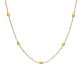 22K Gold Chain in multicolor, 22 inches