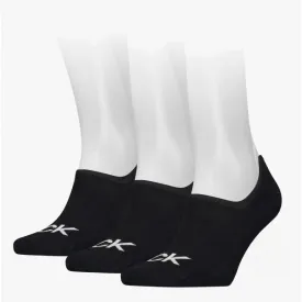 3 Pack Logo Mens Footie Socks Black