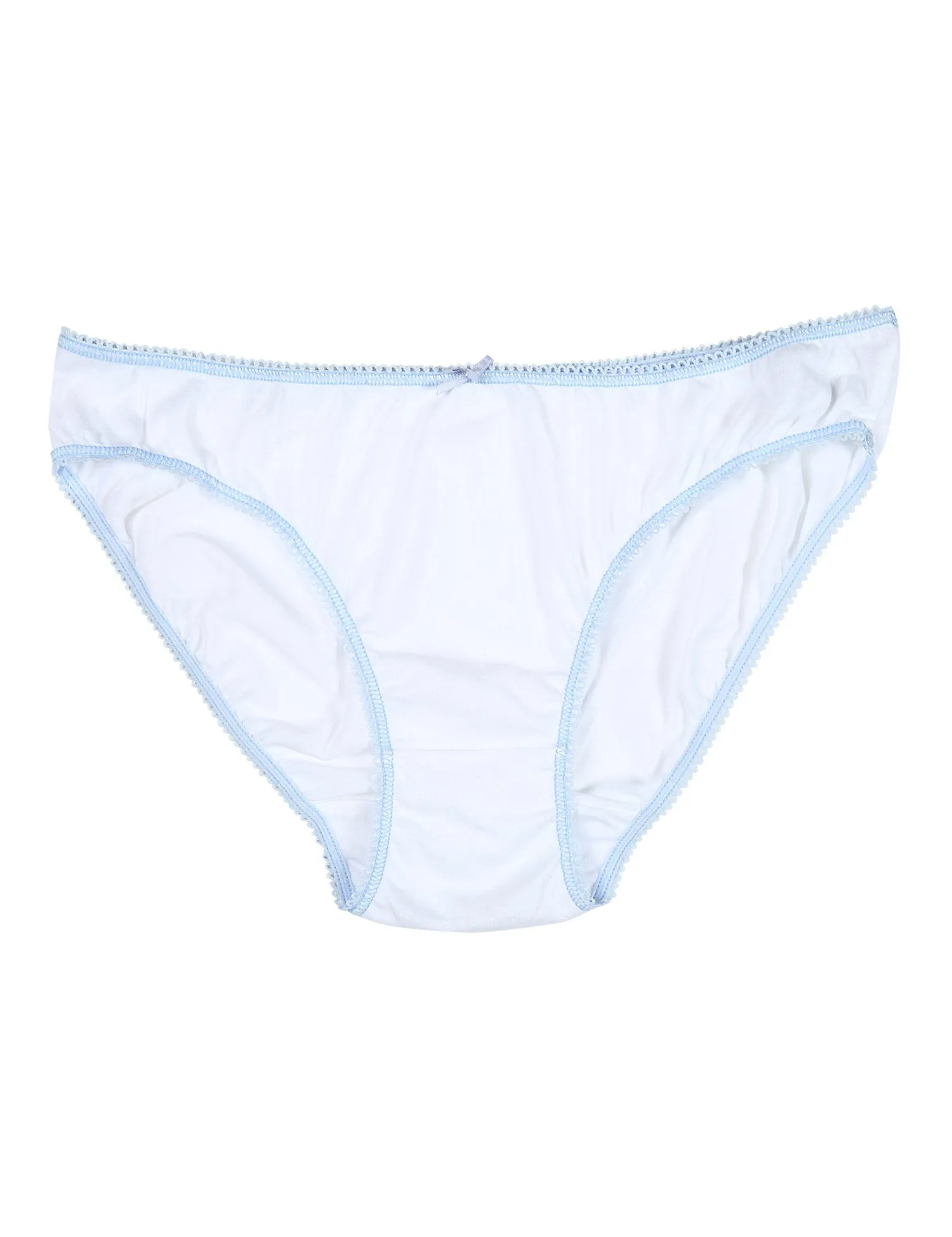 5P Plain Bikinis White