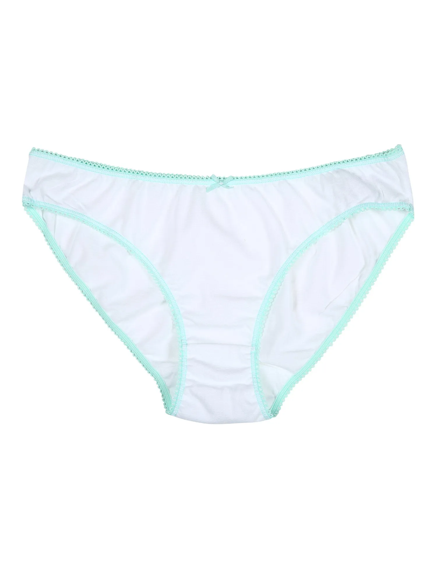 5P Plain Bikinis White