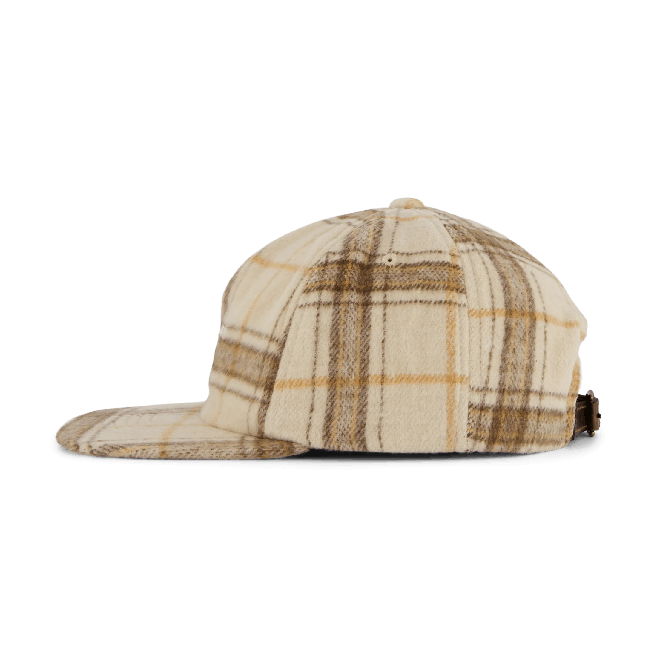 98 Plaid 5 Panel Hat Oatmeal