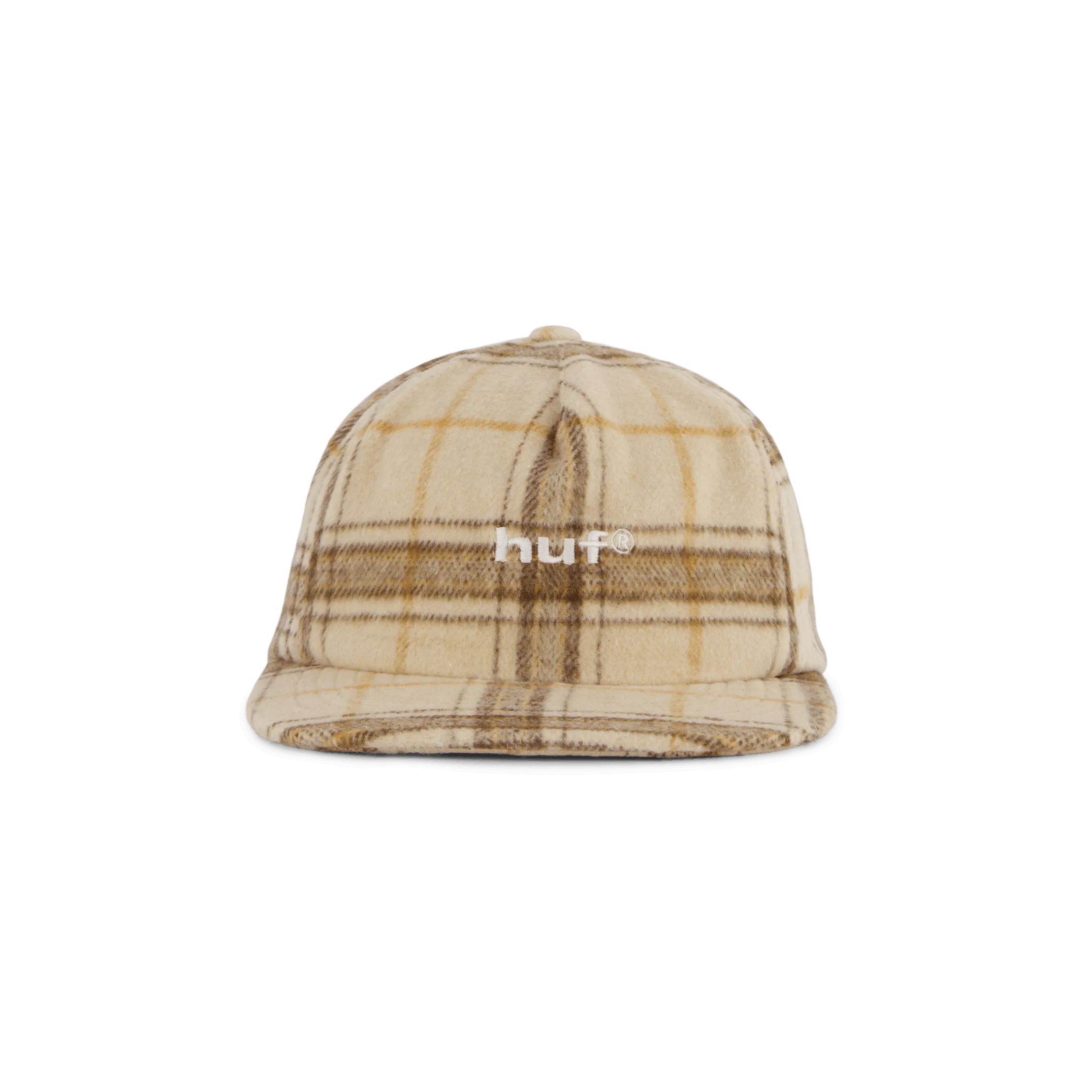 98 Plaid 5 Panel Hat Oatmeal