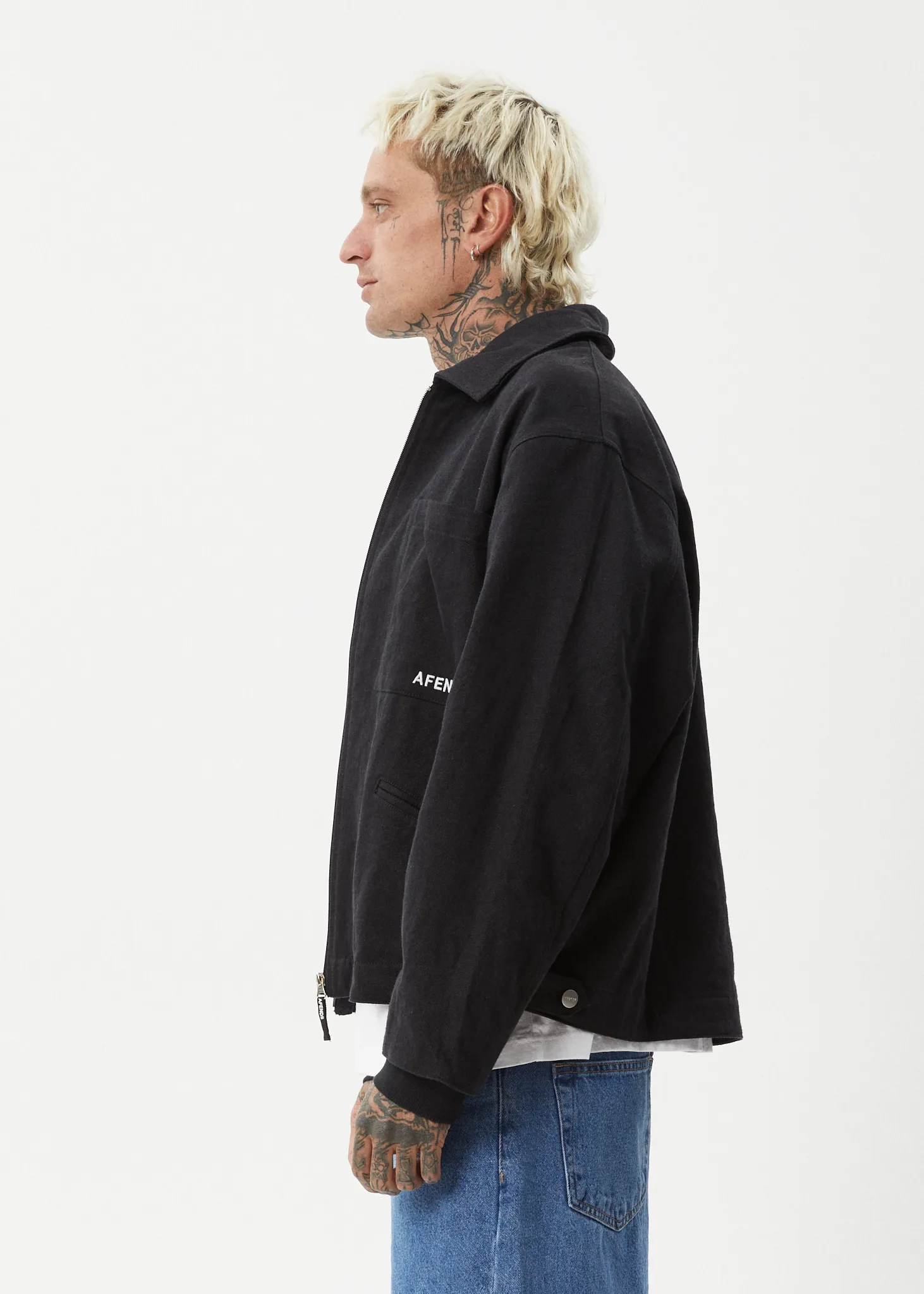 AFENDS Mens Oracle - Carpenter Jacket - Black