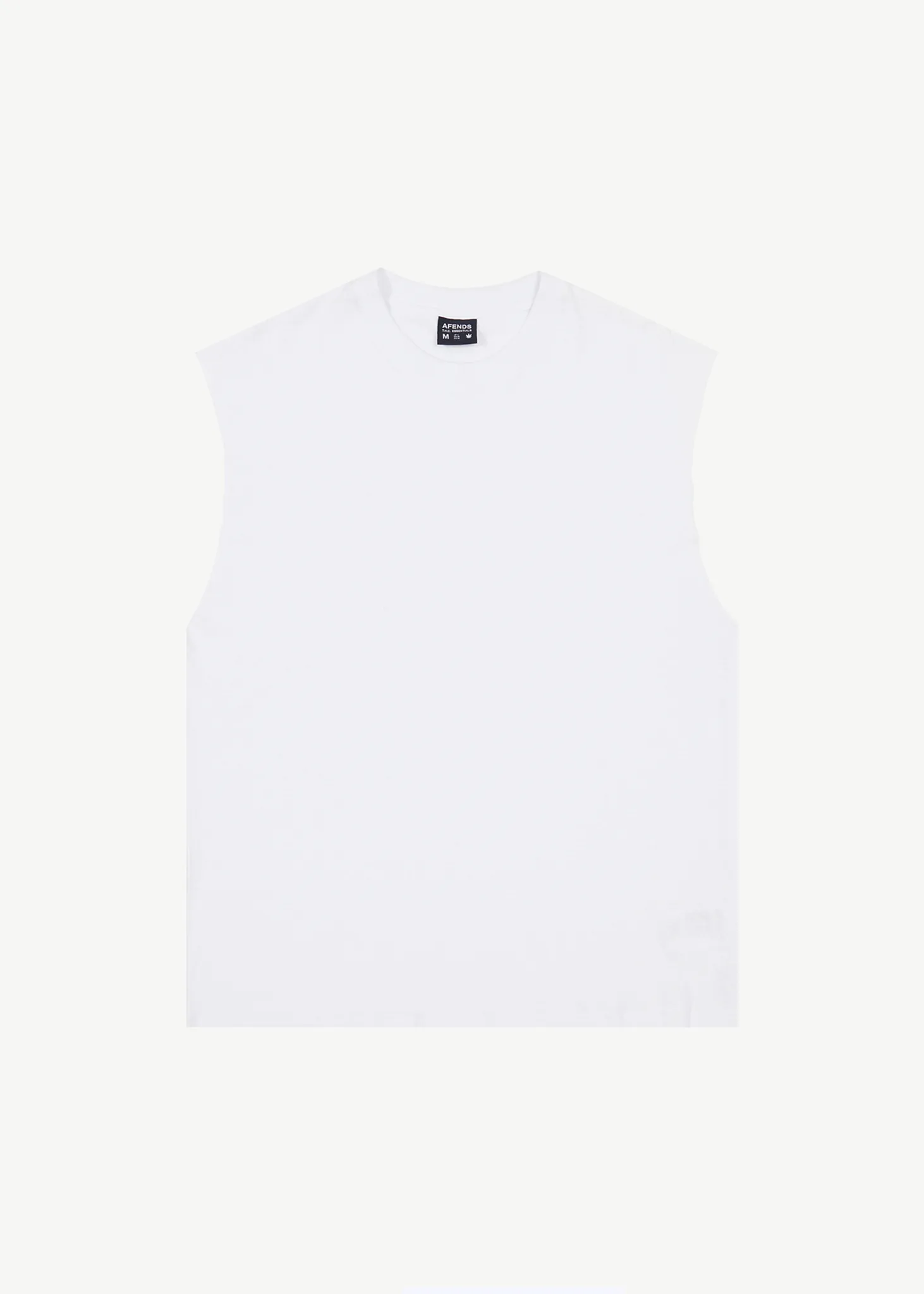 AFENDS Mens Vacation - Sleeveless Tee - White