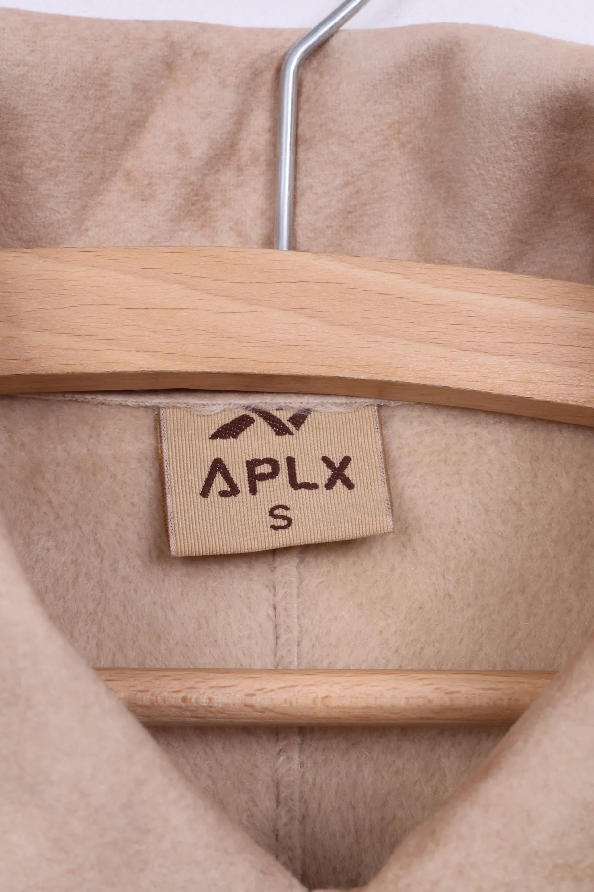 APLX Womens S Jacket Beige Detailed Country Wear Zip Up Top