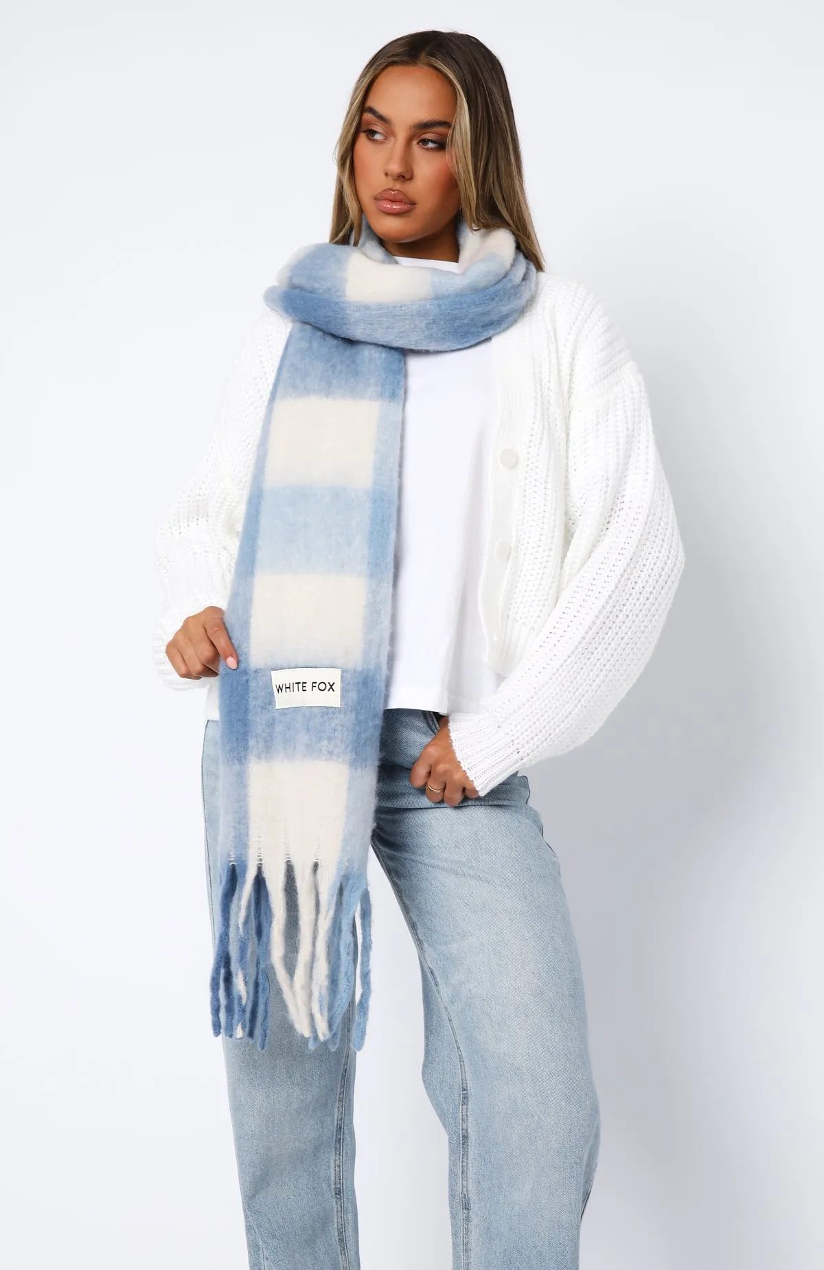 Aspen Oversized Scarf Baby Blue