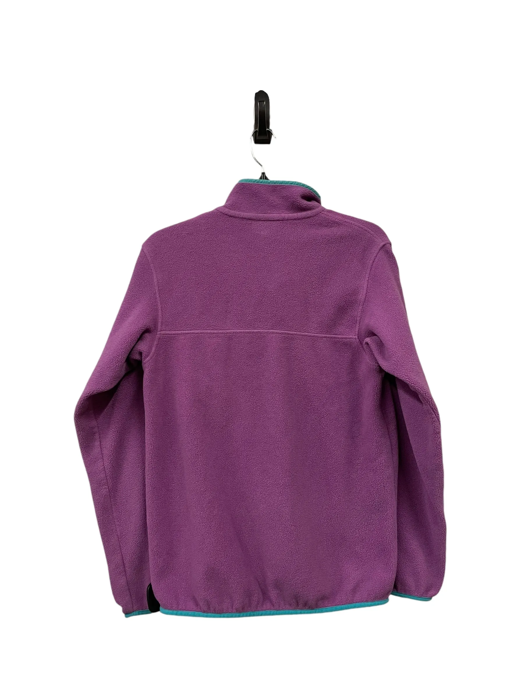 Athletic Top Long Sleeve Collar By Patagonia In Purple, Size: M