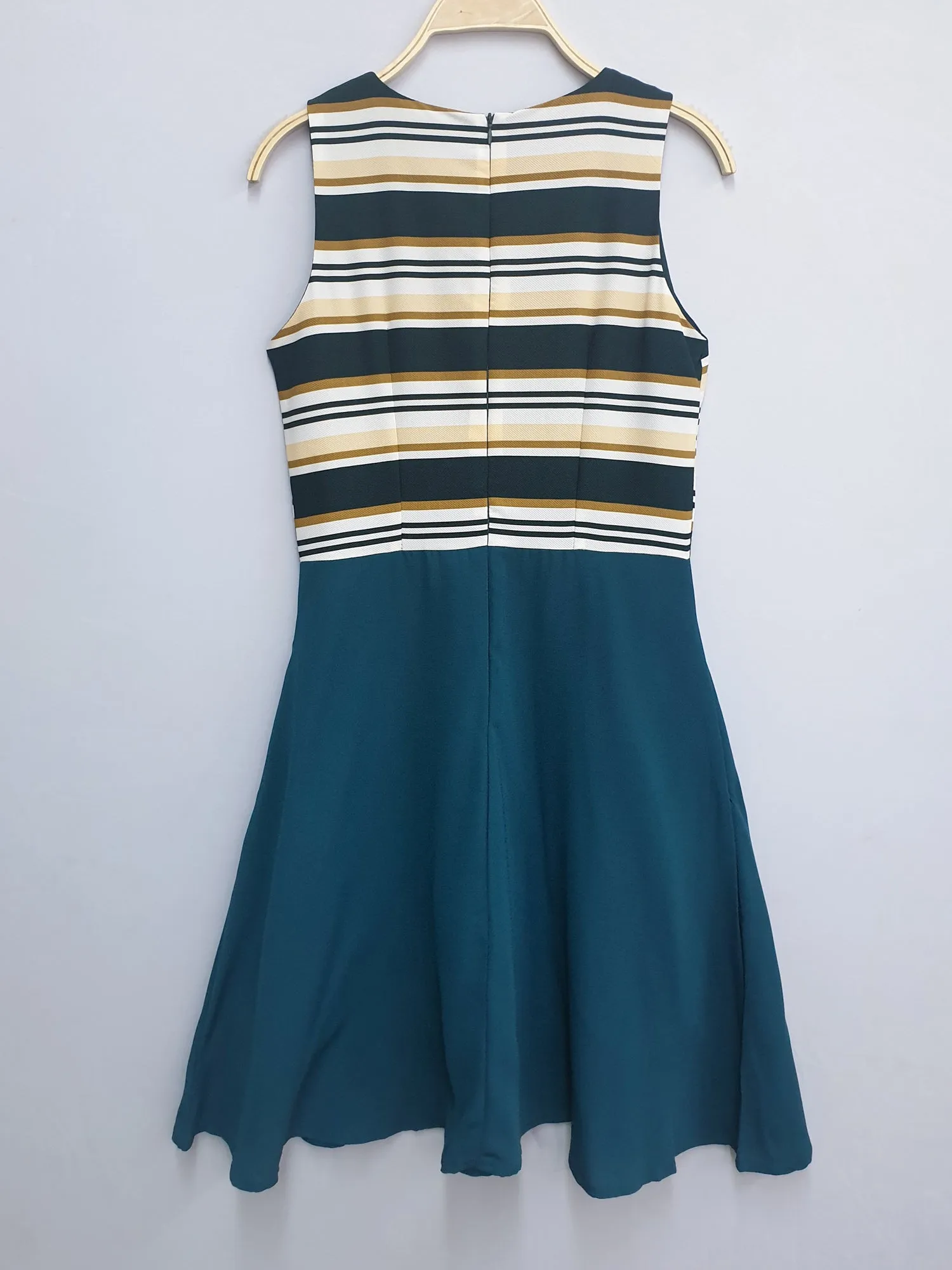 Auburn Stripes Swing Dress