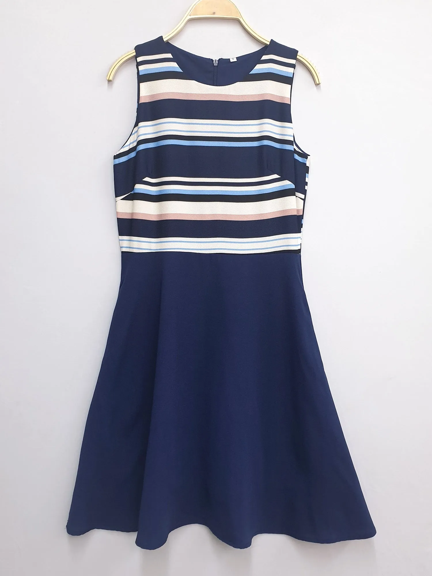 Auburn Stripes Swing Dress