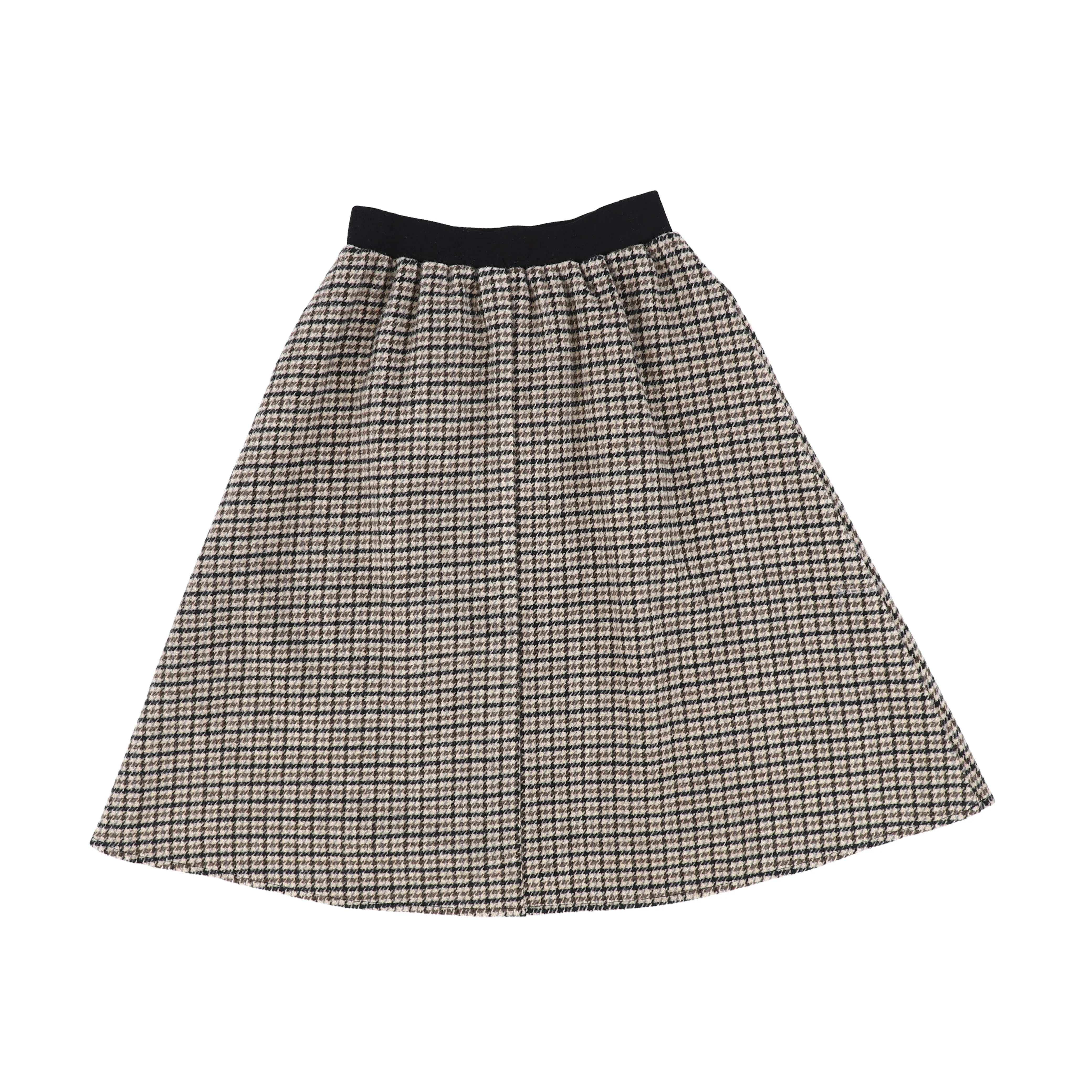 BAMBOO PLAID HERRINGBONE SKIRT [Final Sale]