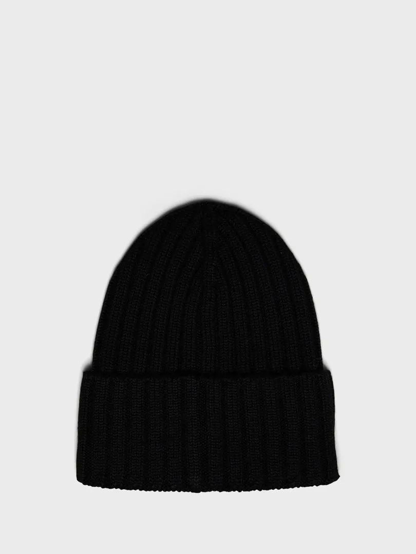 Berretto Tricot Hat in Black