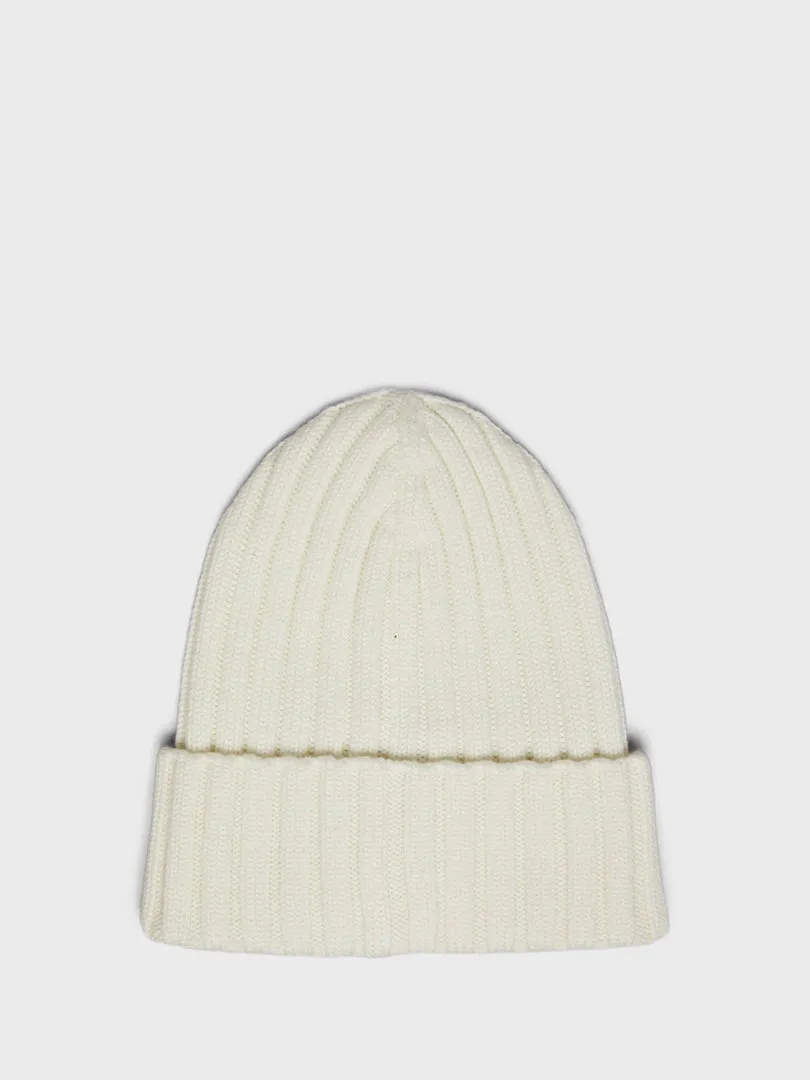 Berretto Tricot Hat in White