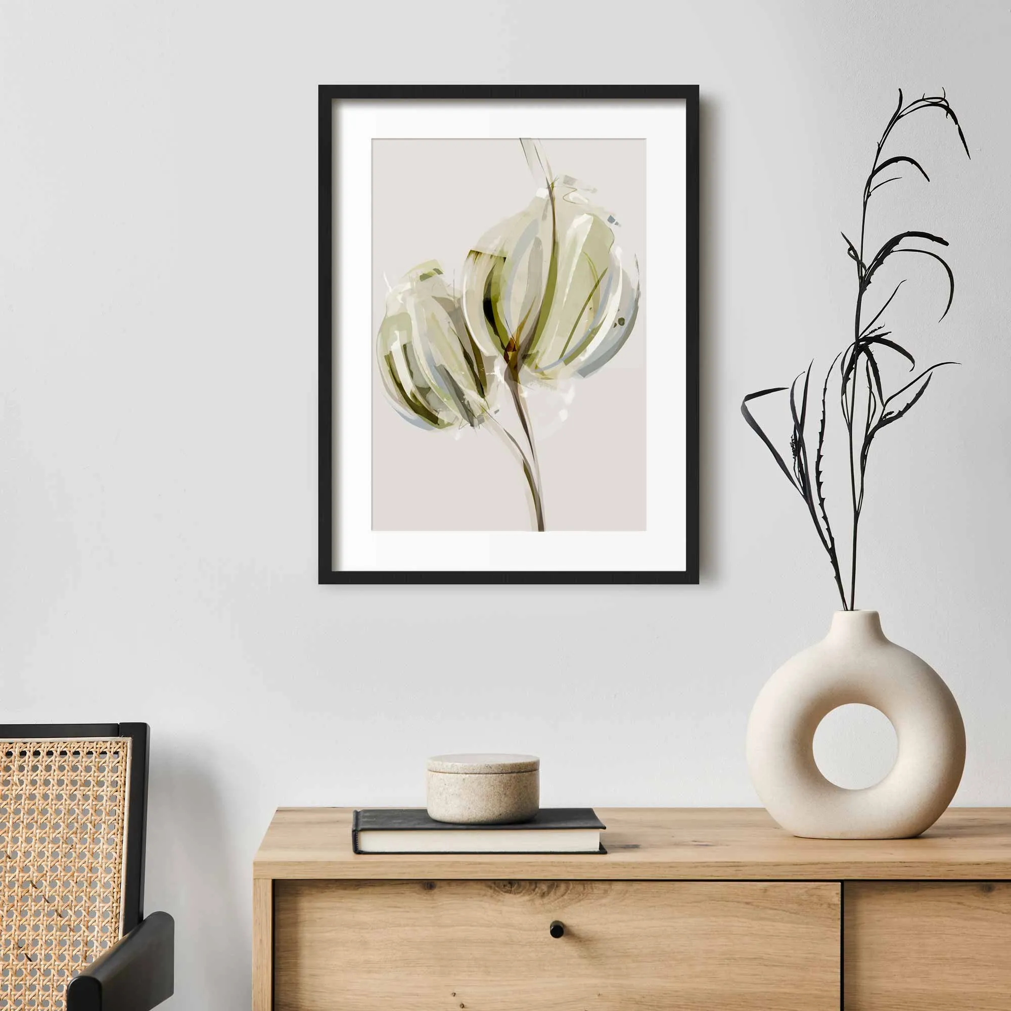 Best Buds Abstract Floral Art Print