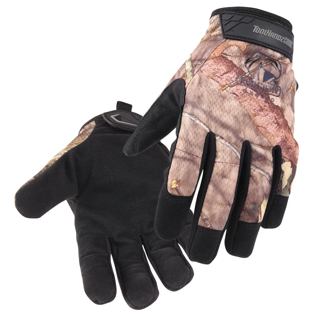 Black Stallion ToolHandz Core Mossy Oak Synthetic Leather Palm Mechanics Gloves- GX4640-MB