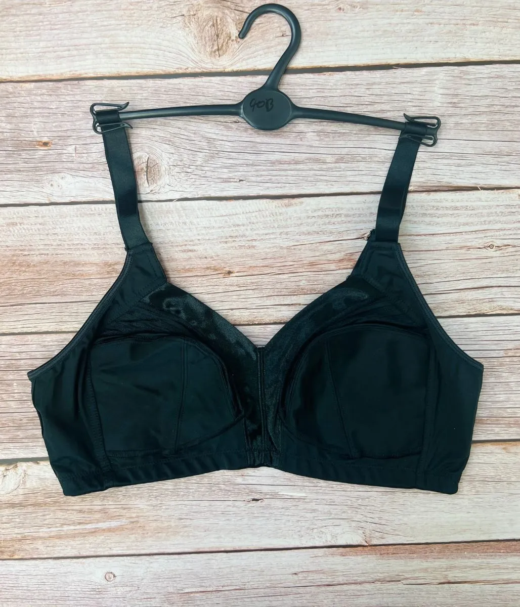 Black Total Support Full Cup Bra