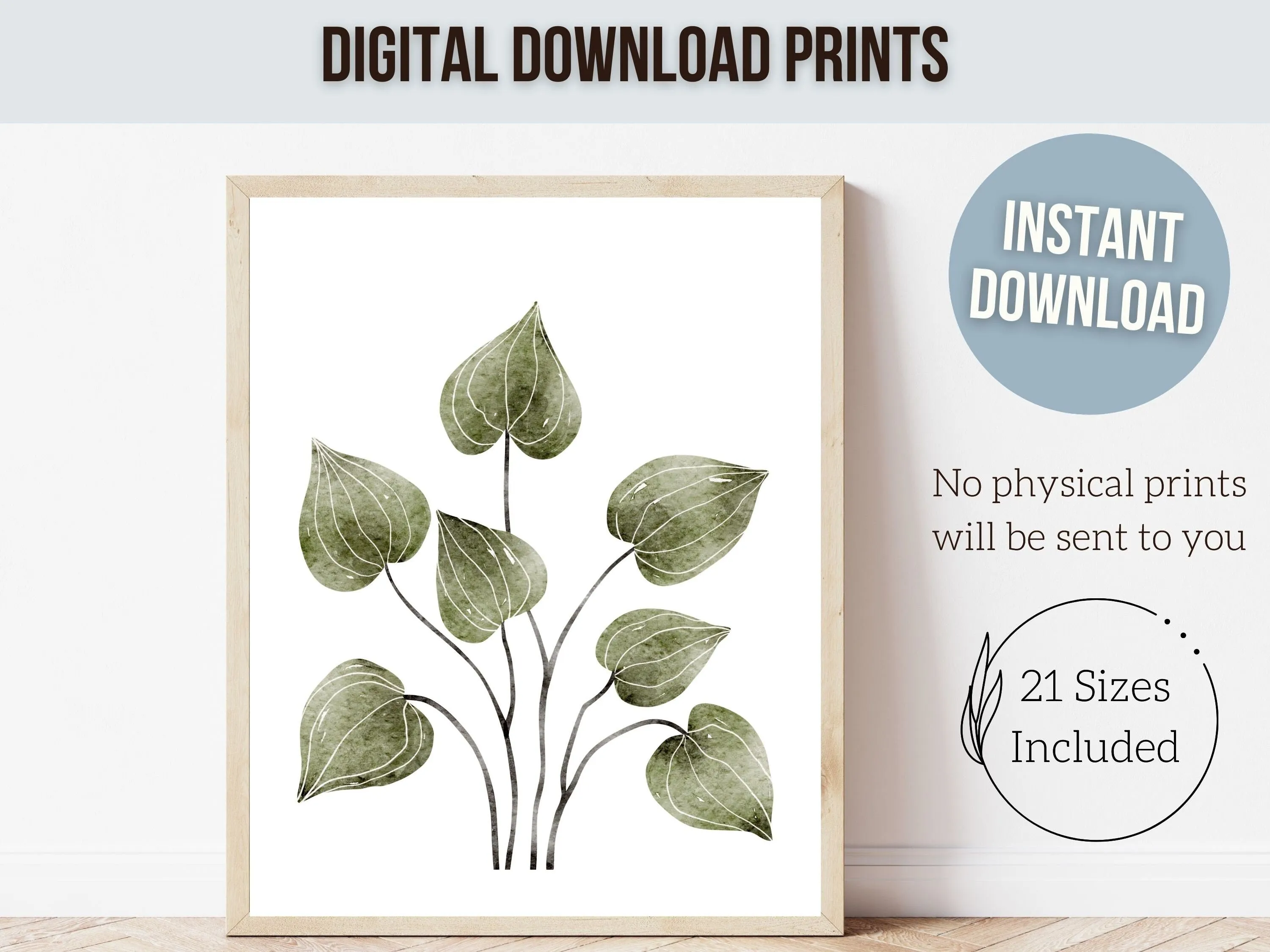 Botanical Nursery Prints - Set of 3