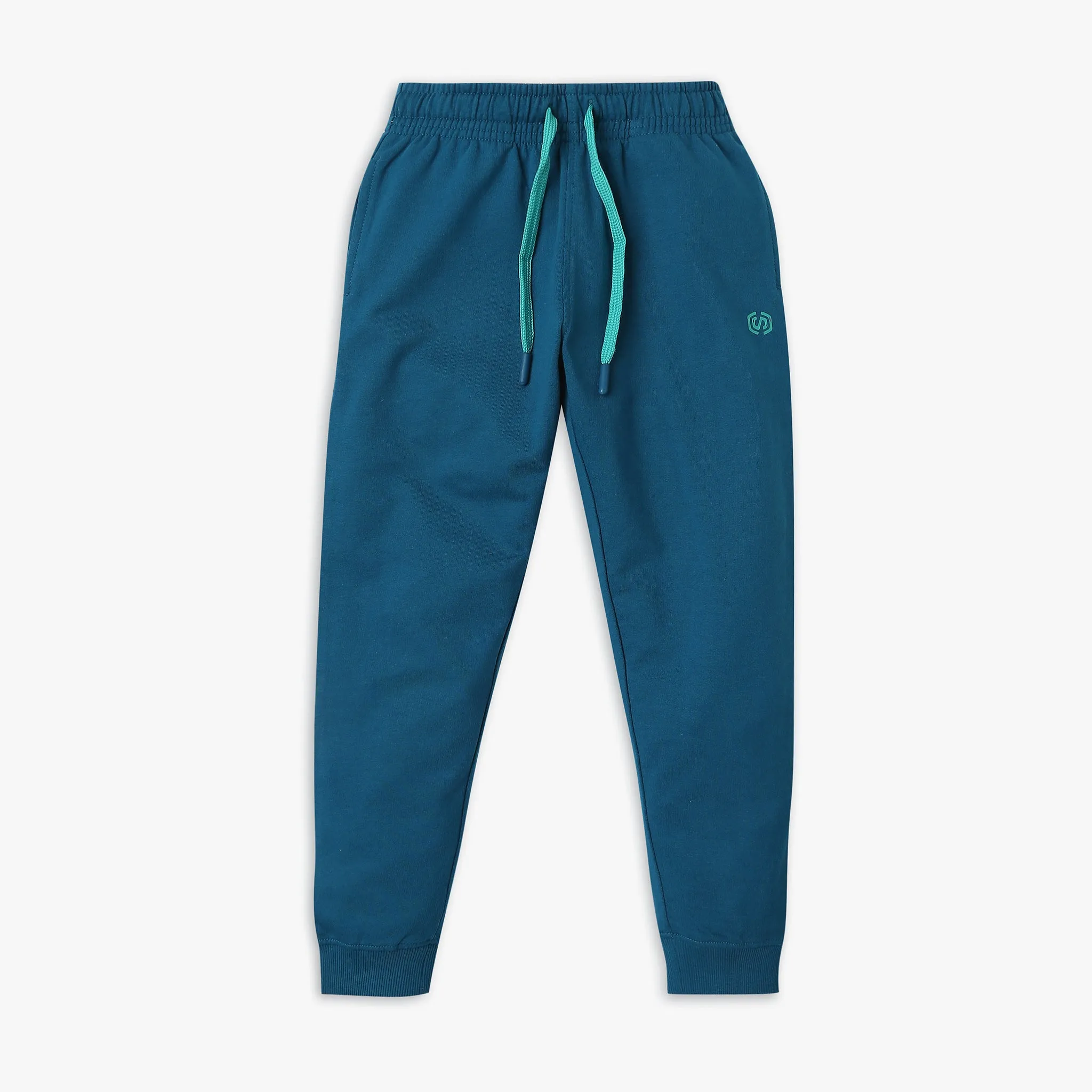 Boy's Regular Fit Solid Mid Rise Trackpants