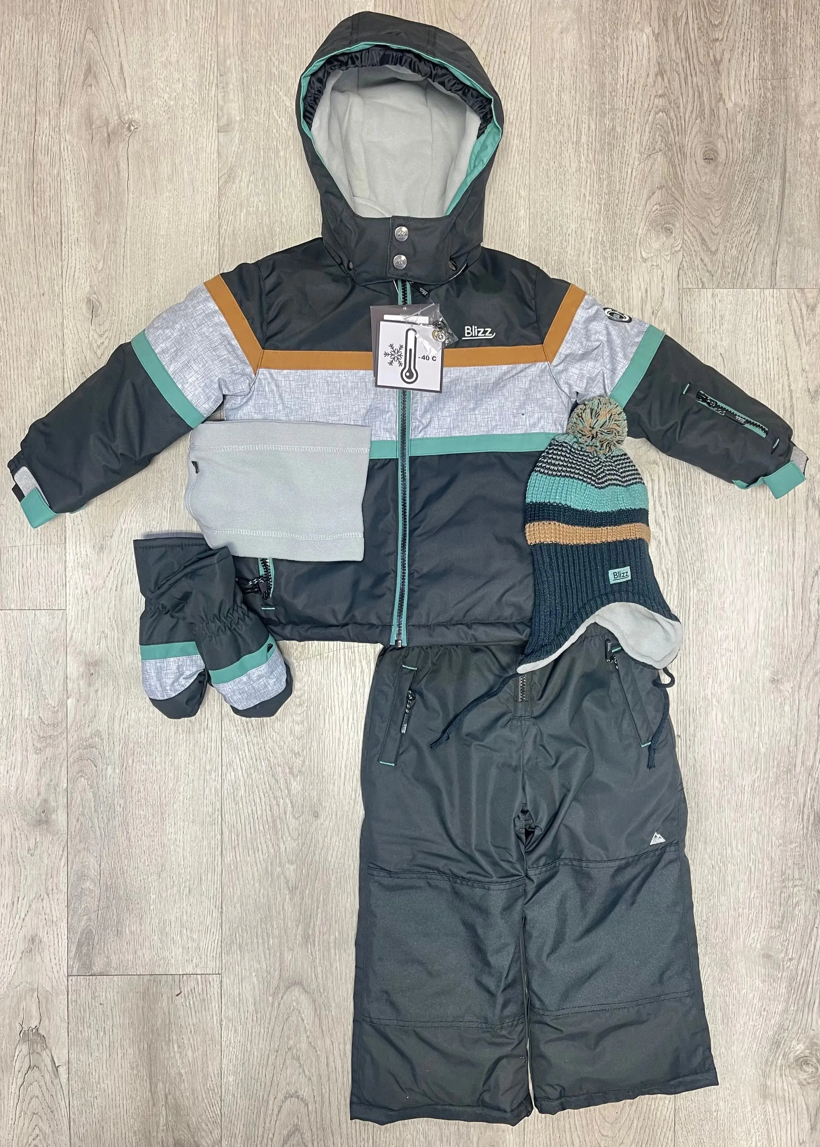 Boys Snowsuit 5 PCS Set - Deep Sea | Blizz