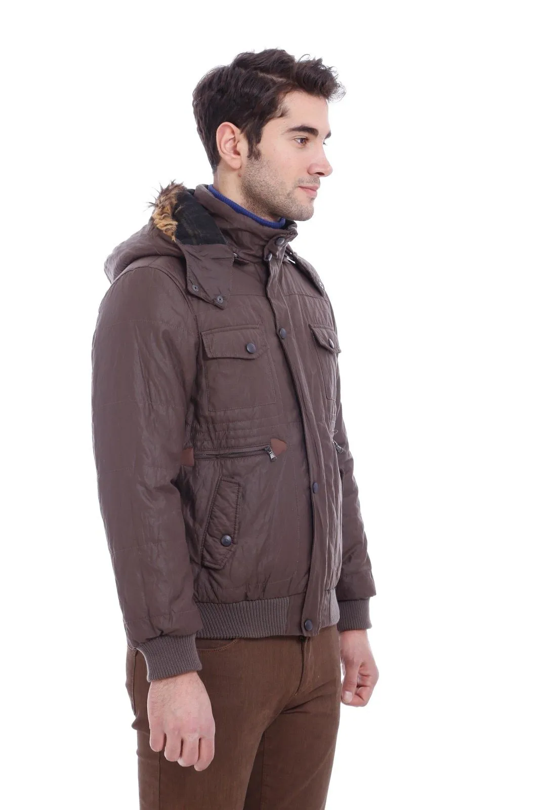 Brown Hooded Coat