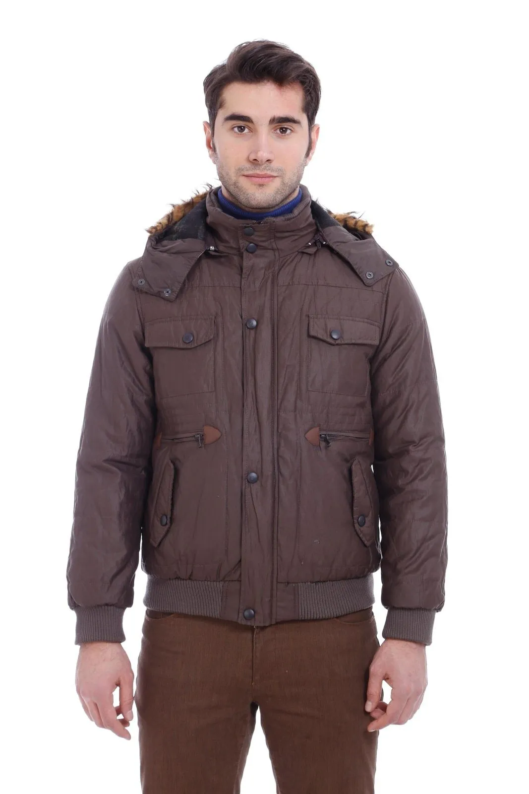 Brown Hooded Coat