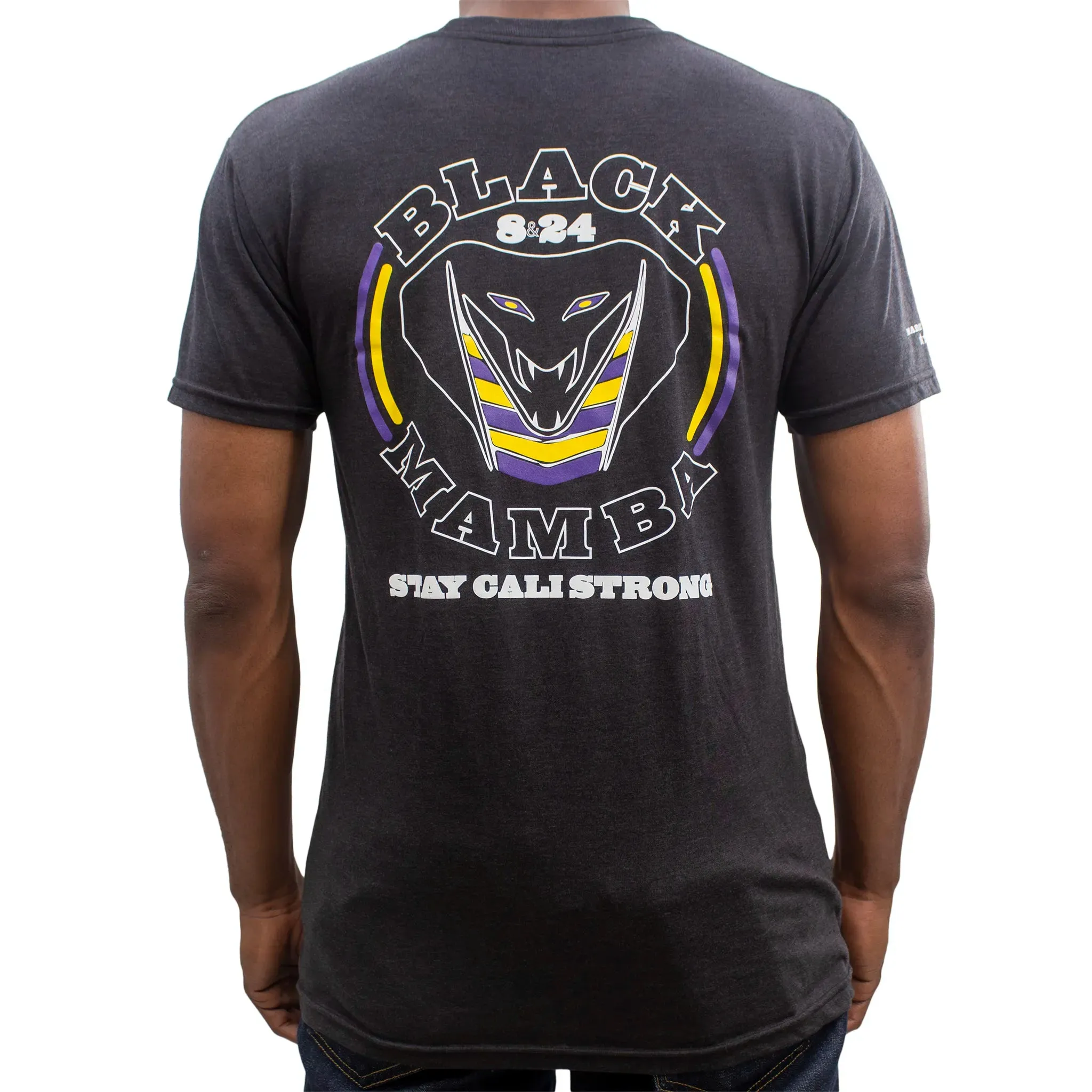 CALI Strong Black Mamba Performance Triblend Black T-shirt