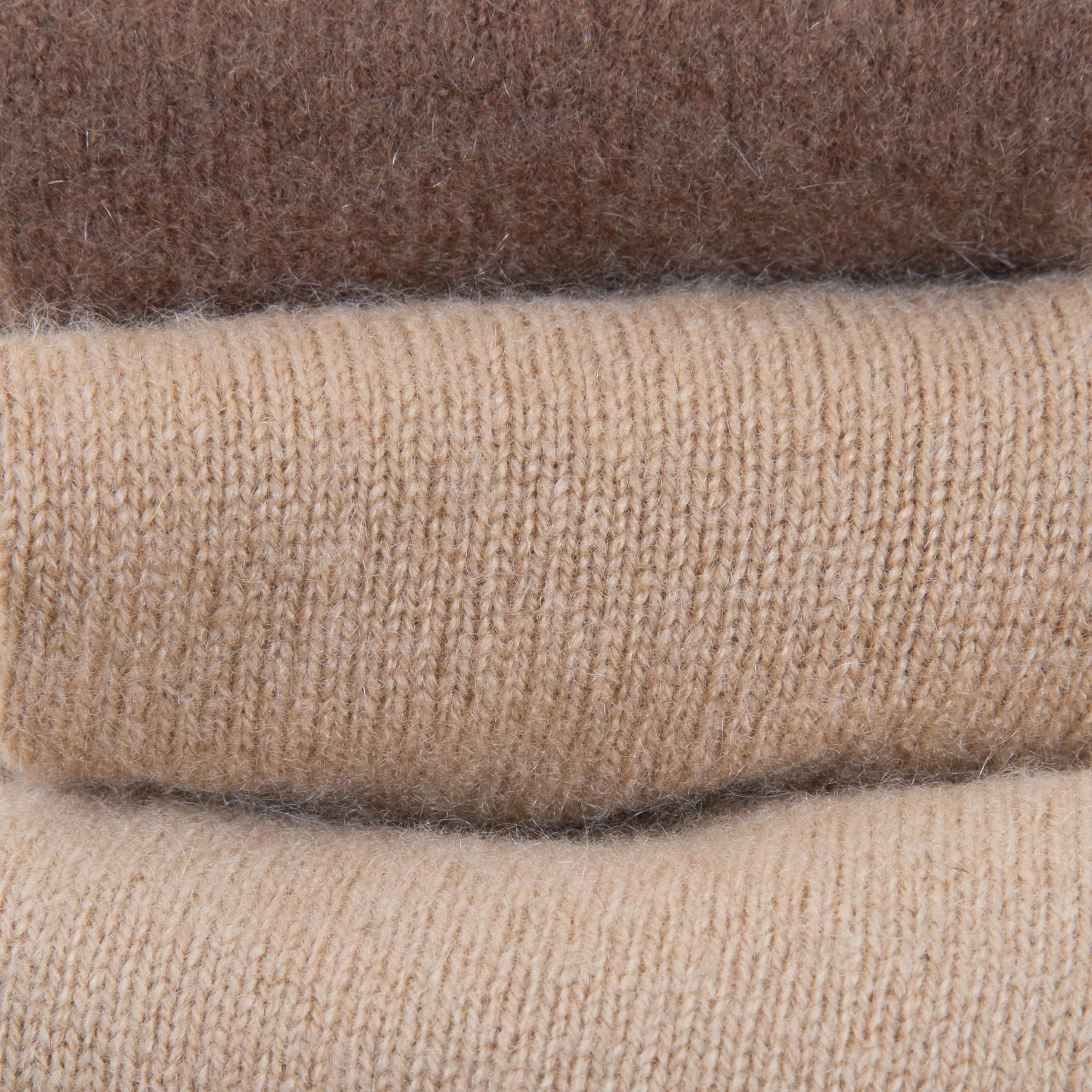 Camel Cashmere Fingerless Gloves