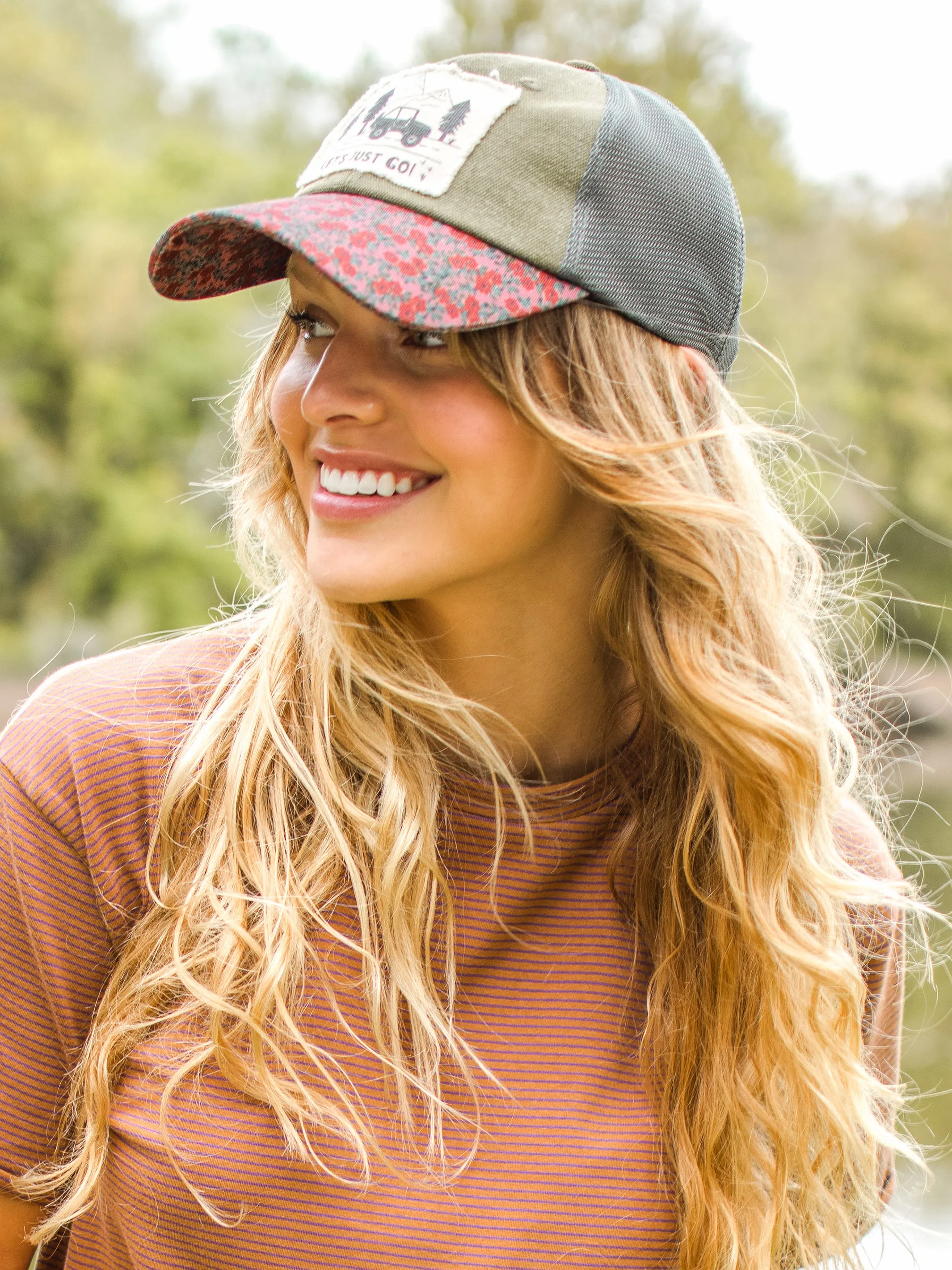 Canvas Trucker Hat - Let's Just Go