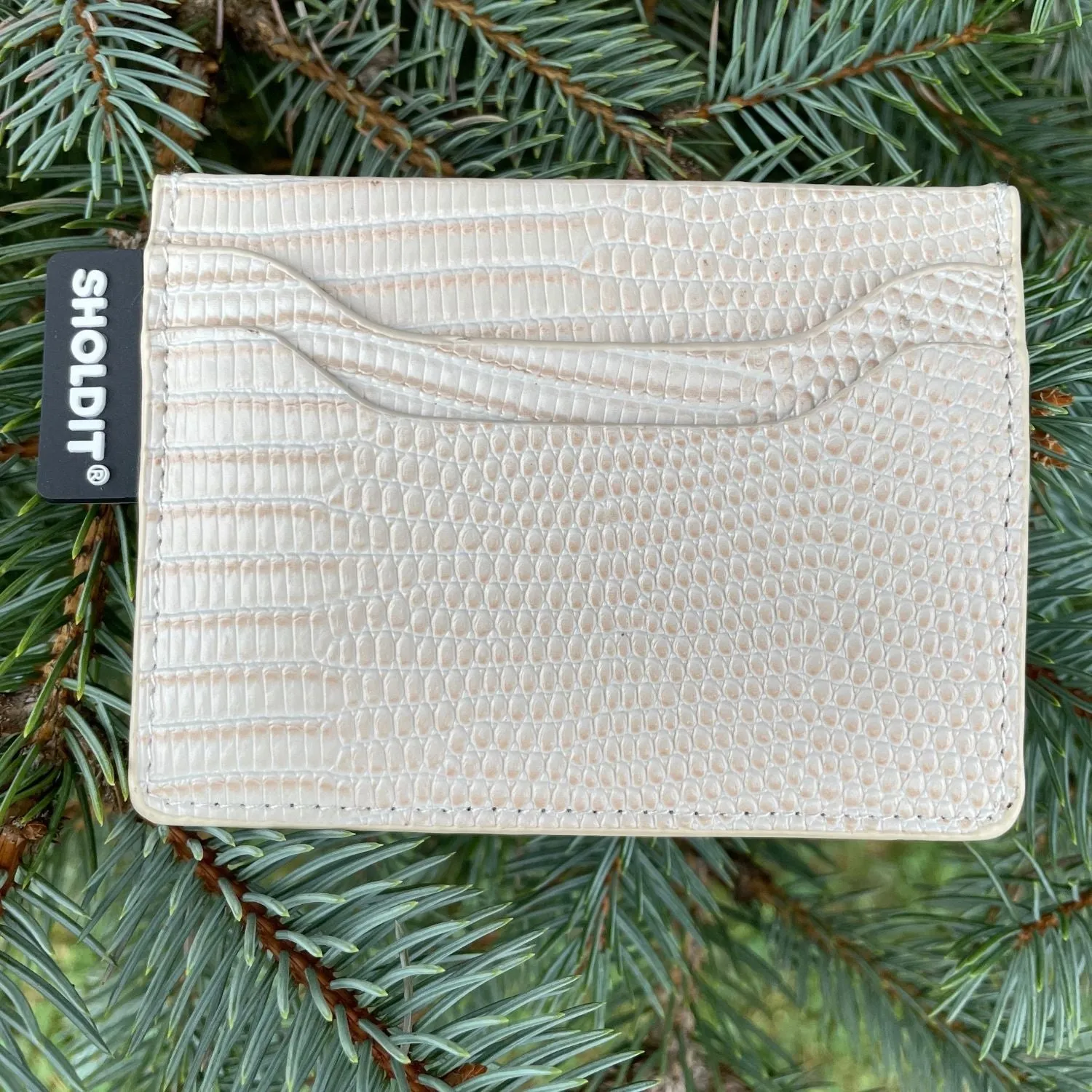 Card Holder Wallet | Crocodile Embossed