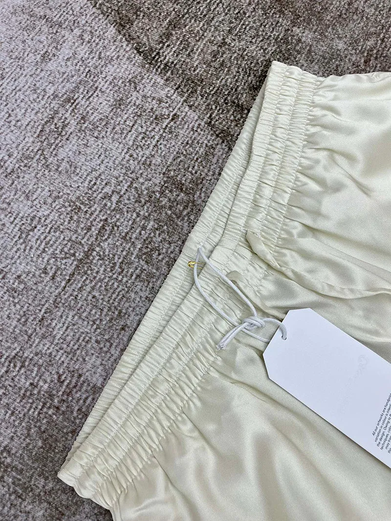 CASABLANCA Panoramique Silk Satin Shorts