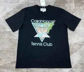 CASABLANCA Tennis Club Icon T-shirt Black