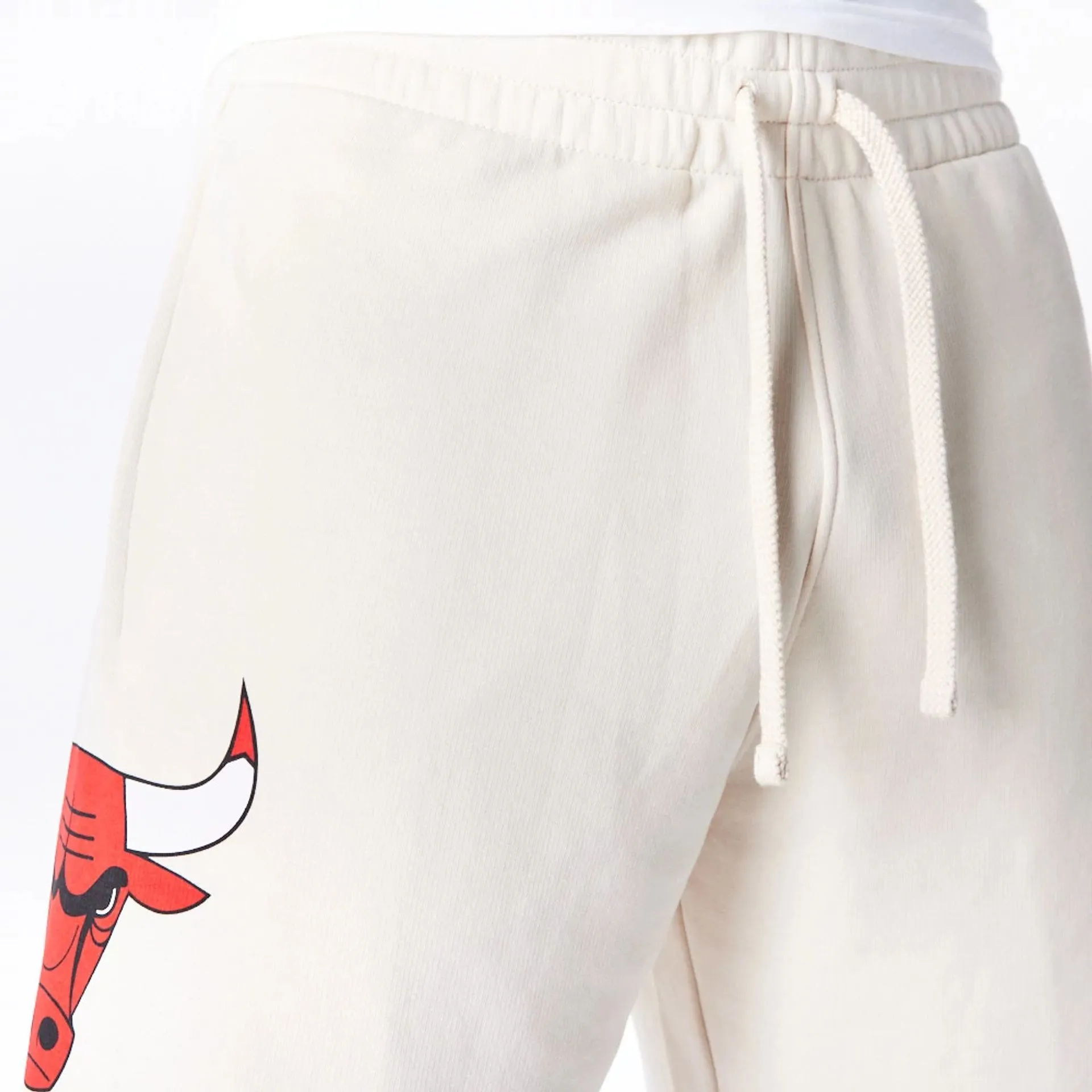 Chicago Bulls NBA Bubble Script Light Beige Shorts