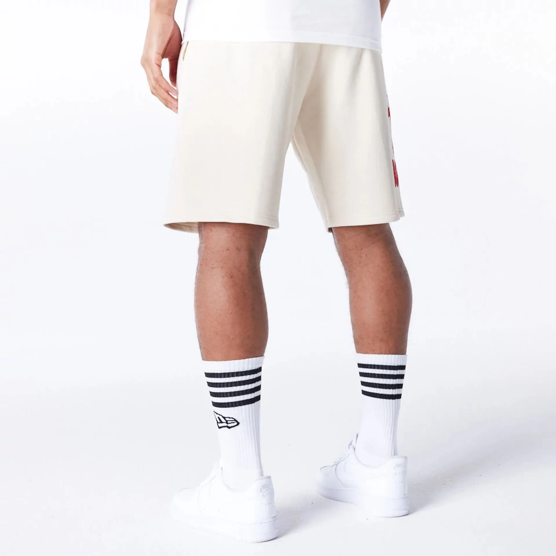 Chicago Bulls NBA Bubble Script Light Beige Shorts