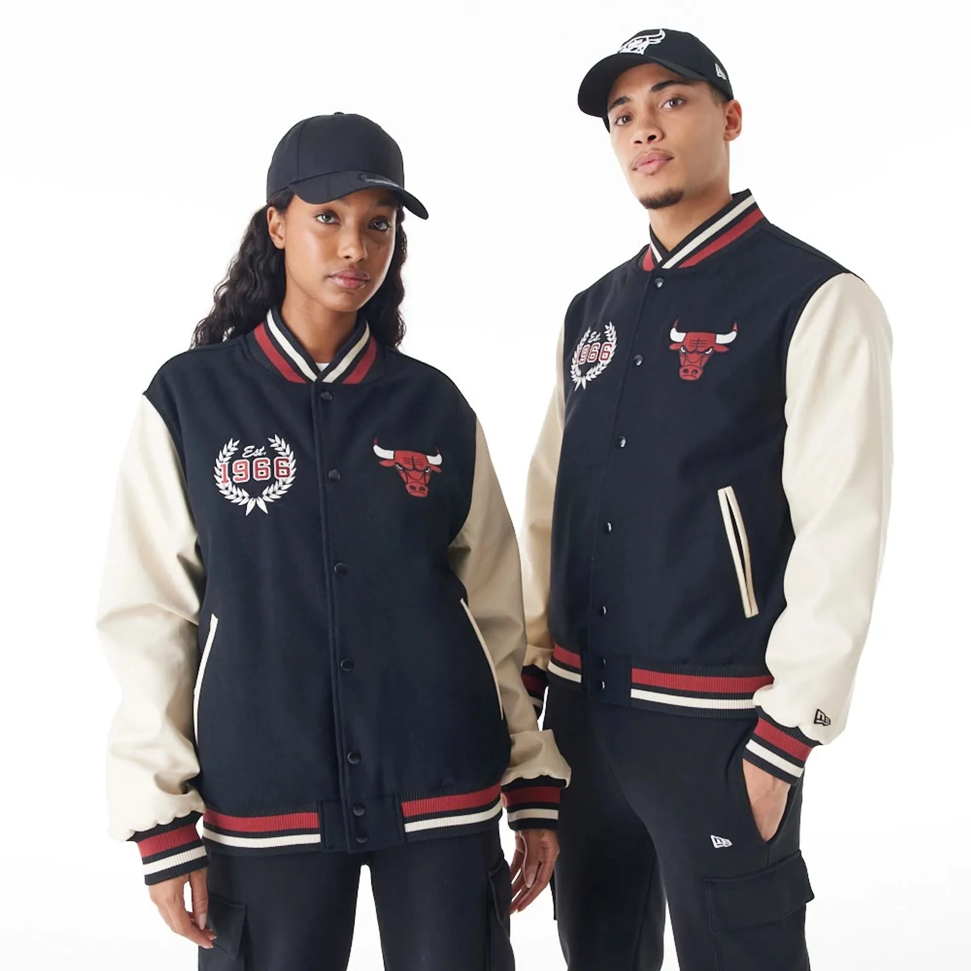 Chicago Bulls NBA Lifestyle Black Varsity Jacket