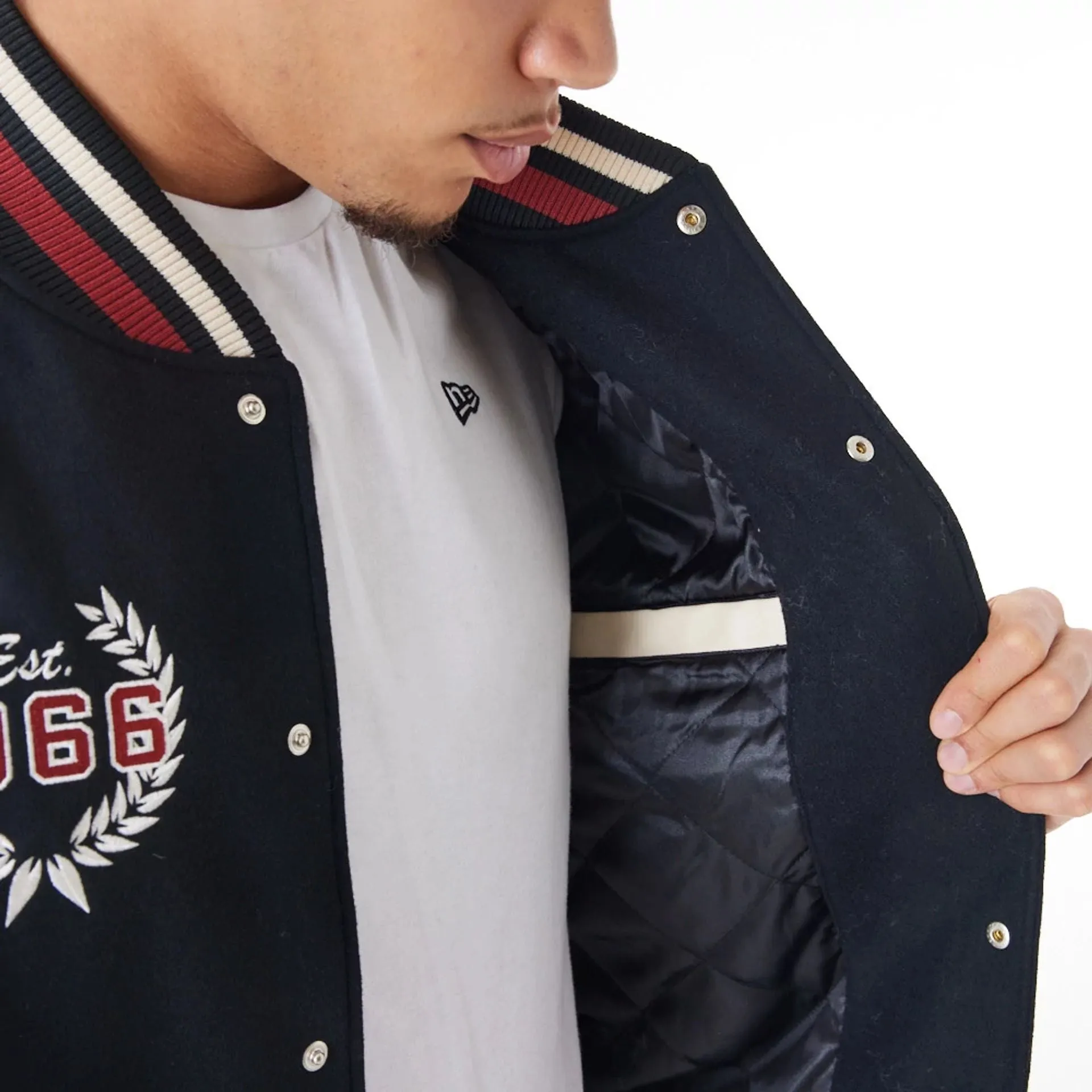 Chicago Bulls NBA Lifestyle Black Varsity Jacket