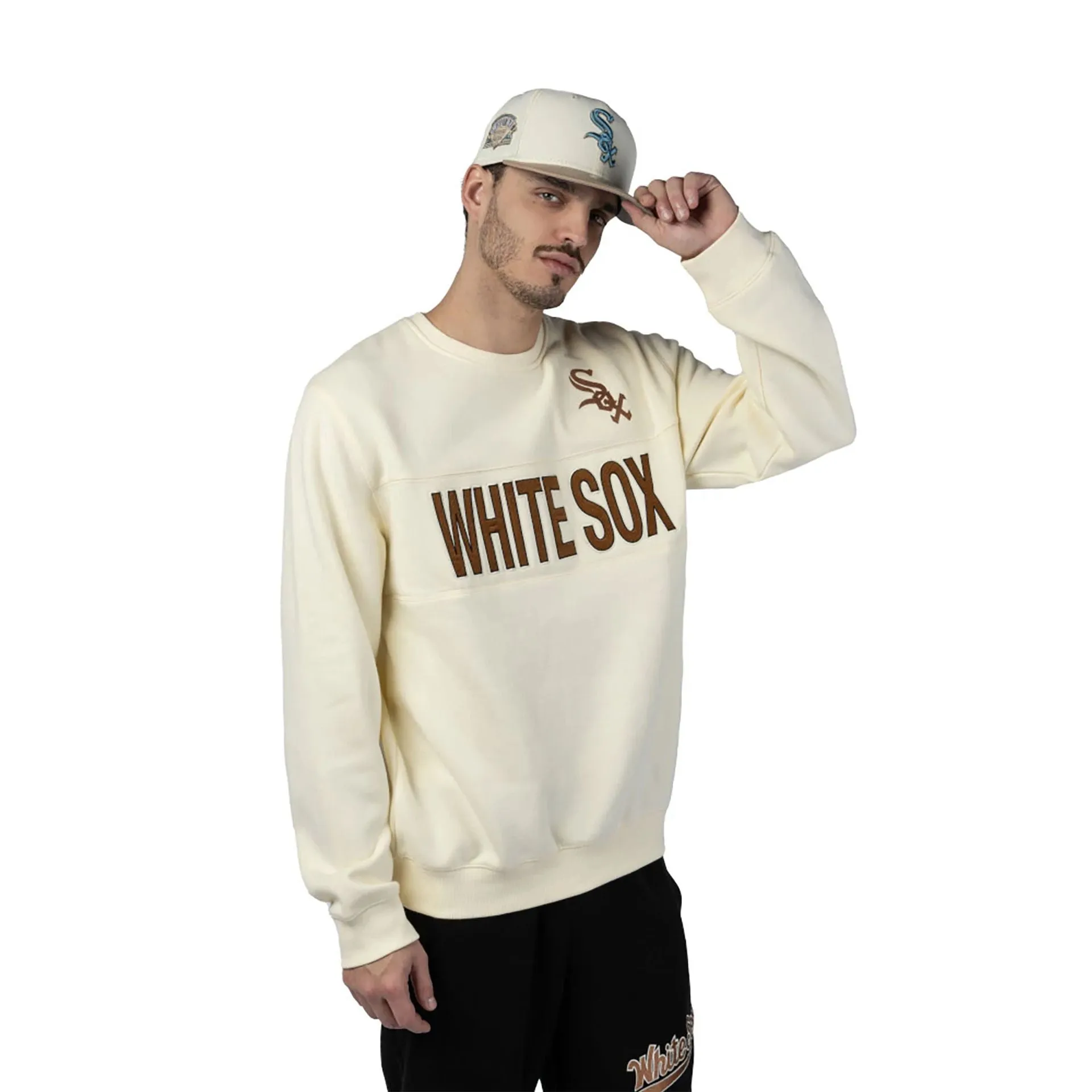 Chicago White Sox MLB Cord White Crew Neck Sweatshirt