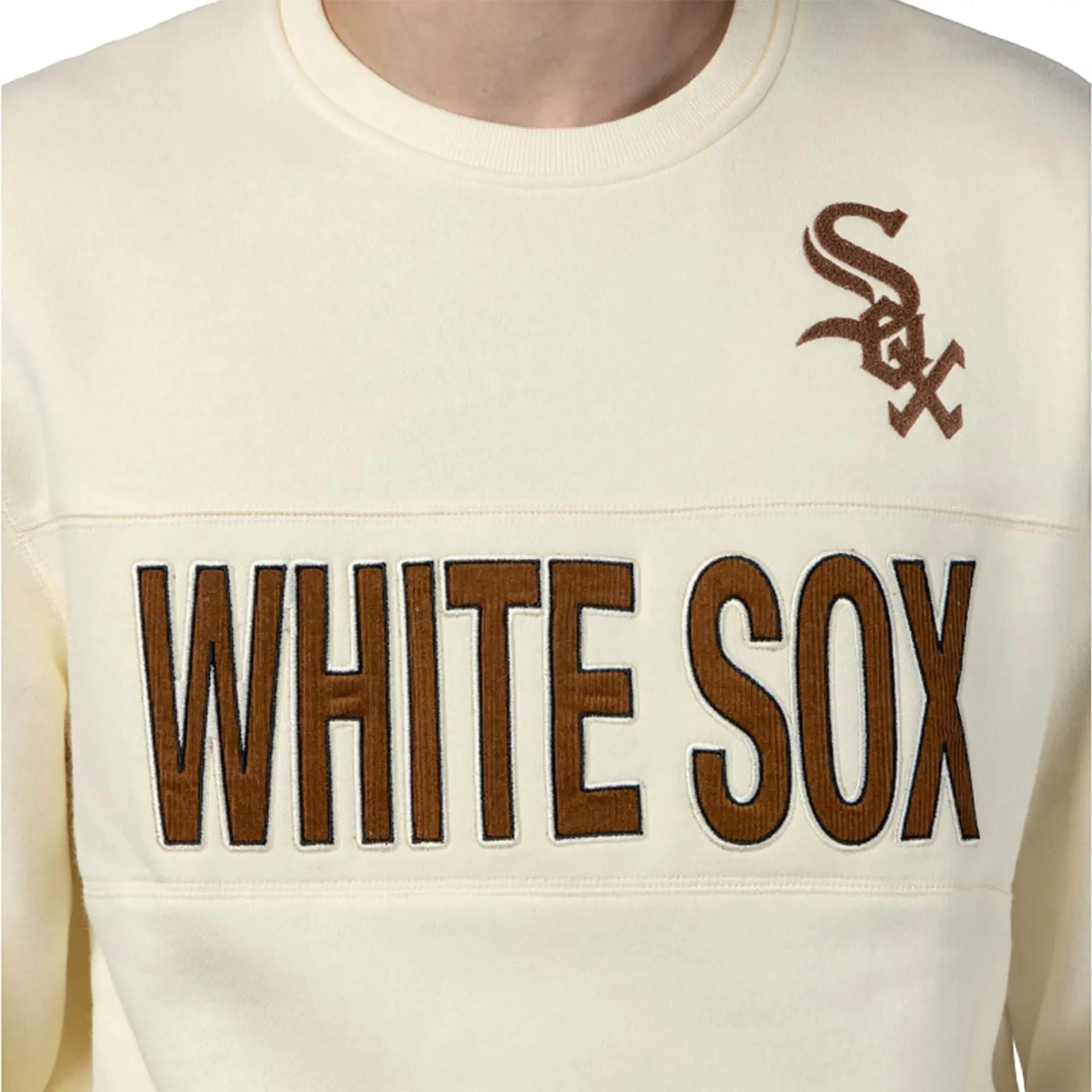 Chicago White Sox MLB Cord White Crew Neck Sweatshirt