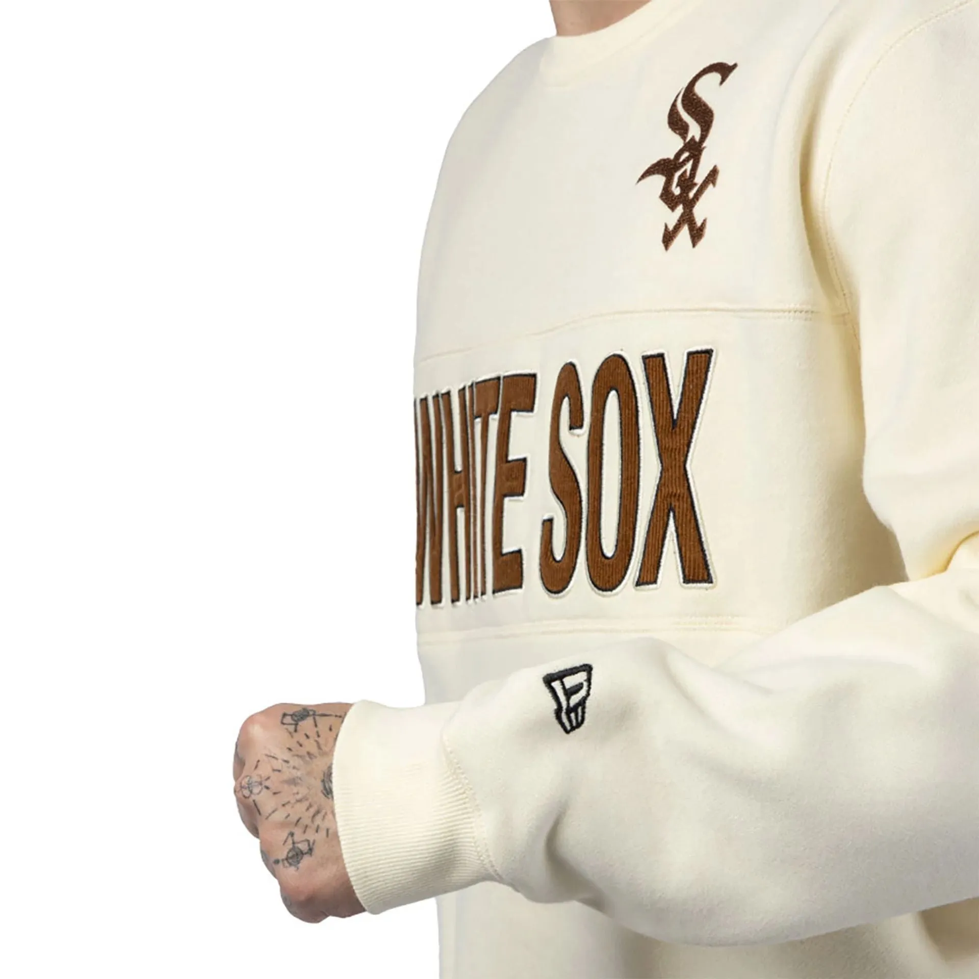 Chicago White Sox MLB Cord White Crew Neck Sweatshirt