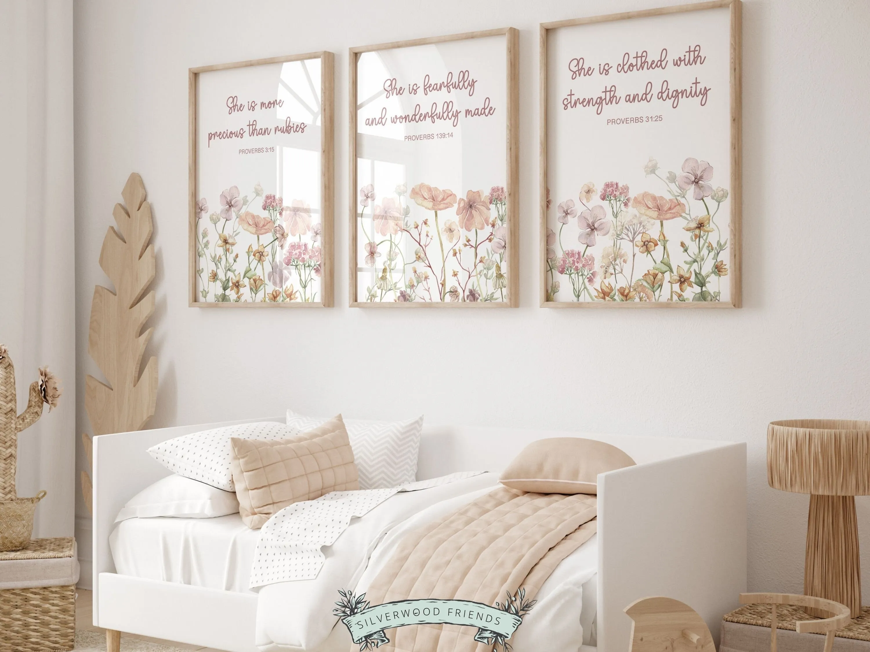 Christian Wildflower Nursery Prints