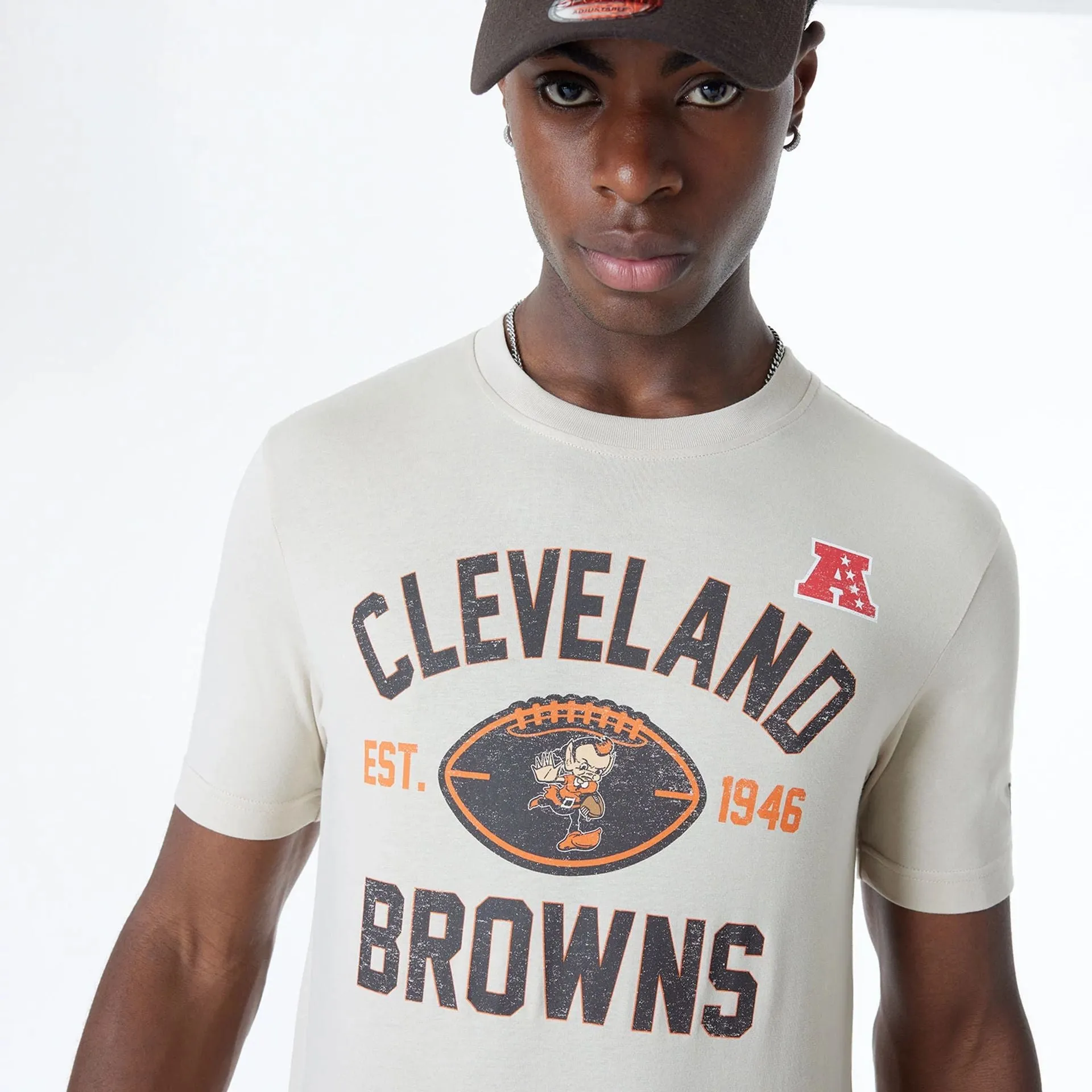 Cleveland Browns NFL 3rd Down Historic Light Beige T-Shirt