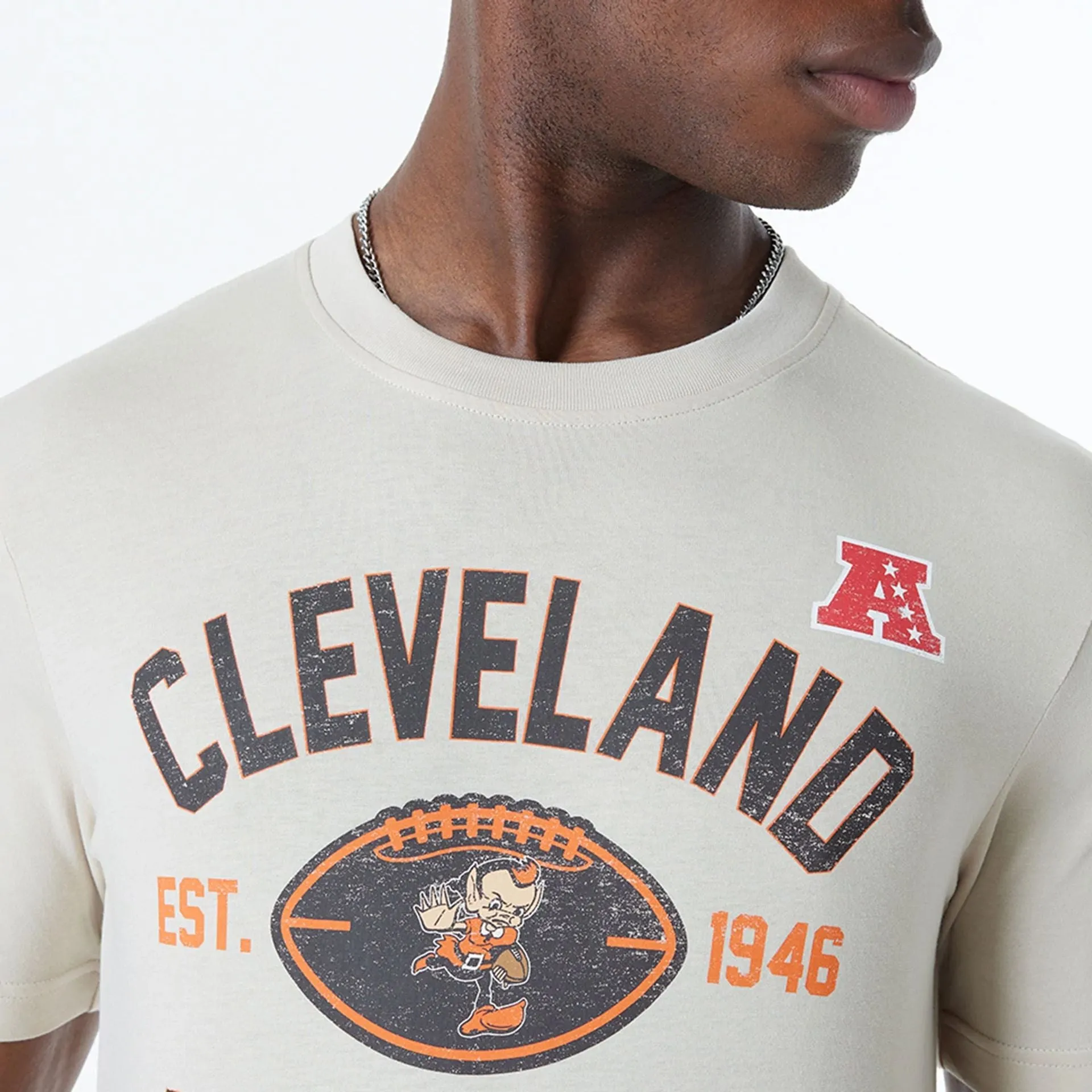 Cleveland Browns NFL 3rd Down Historic Light Beige T-Shirt