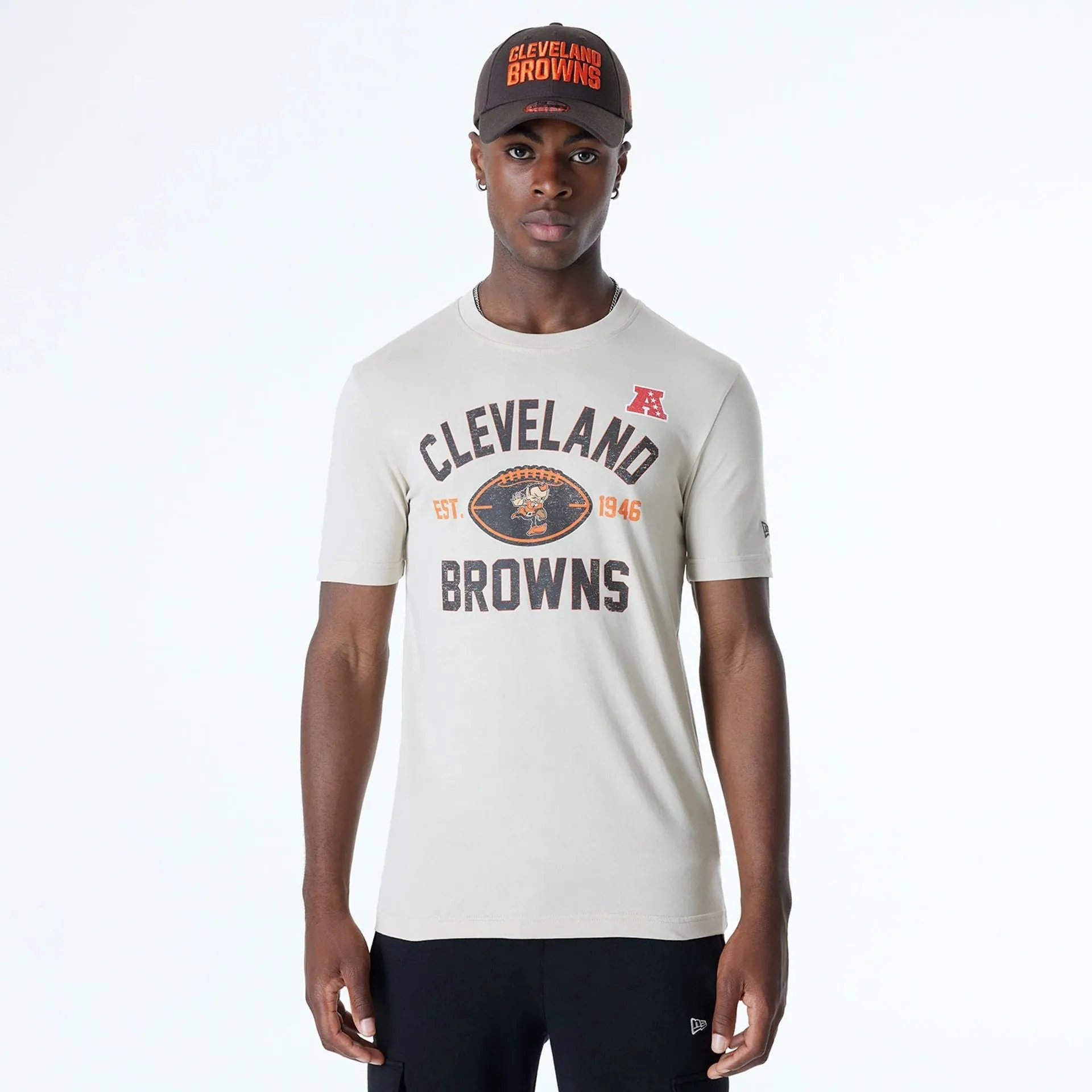 Cleveland Browns NFL 3rd Down Historic Light Beige T-Shirt