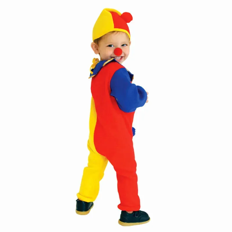 Clown Clothing Jumpsuit Hat Nose Kid Costumes