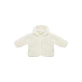 coat jacket sherpa - natural white