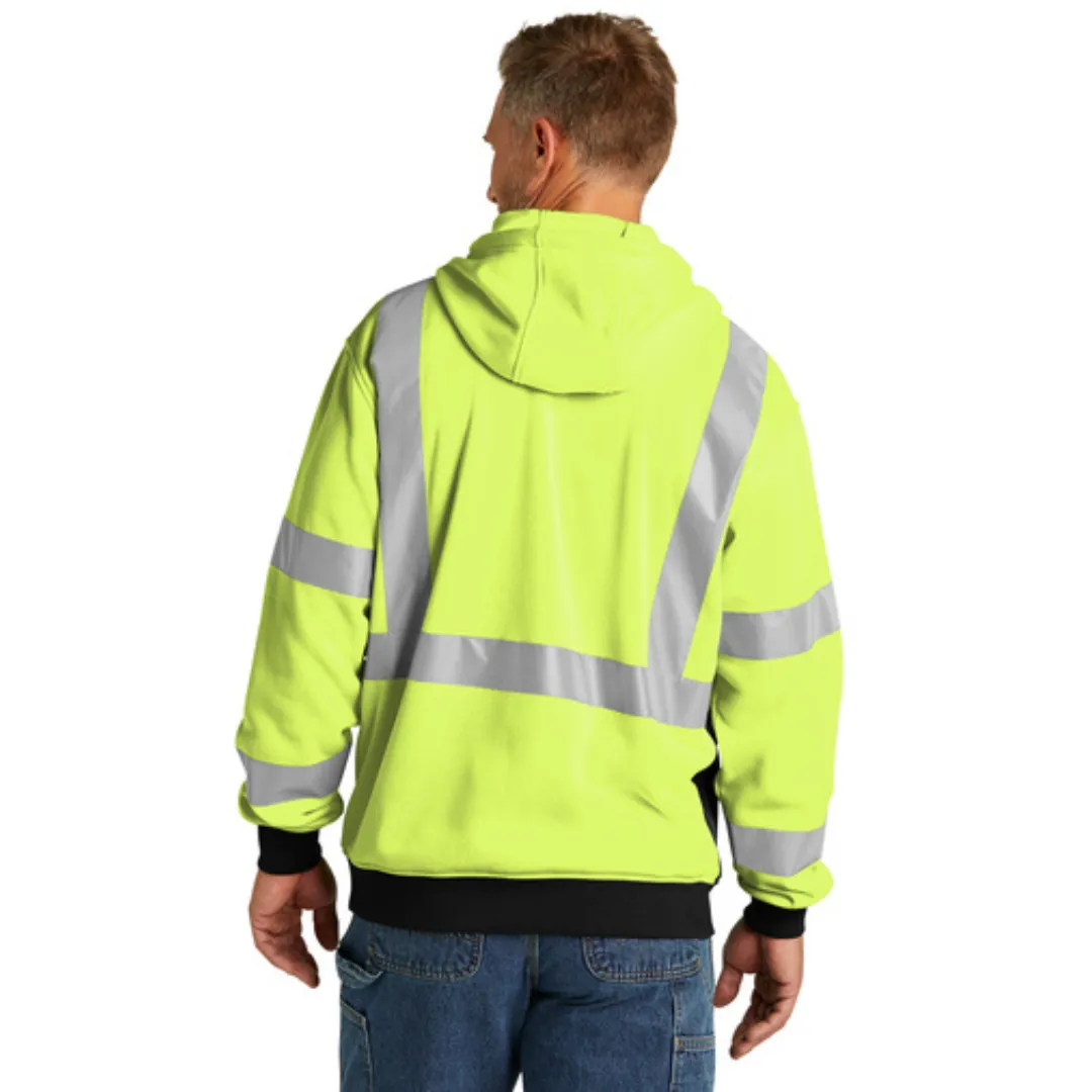 CornerStone® ANSI 107 Class 3 Heavy-Duty Fleece Full-Zip Hoodie