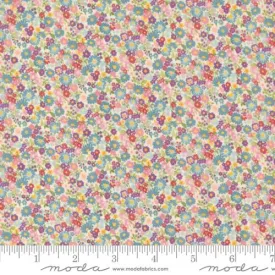 Cotton Fabric CHELSEA GARDEN LAWNS Porcelain Multi 33746 11LW by Moda Fabrics