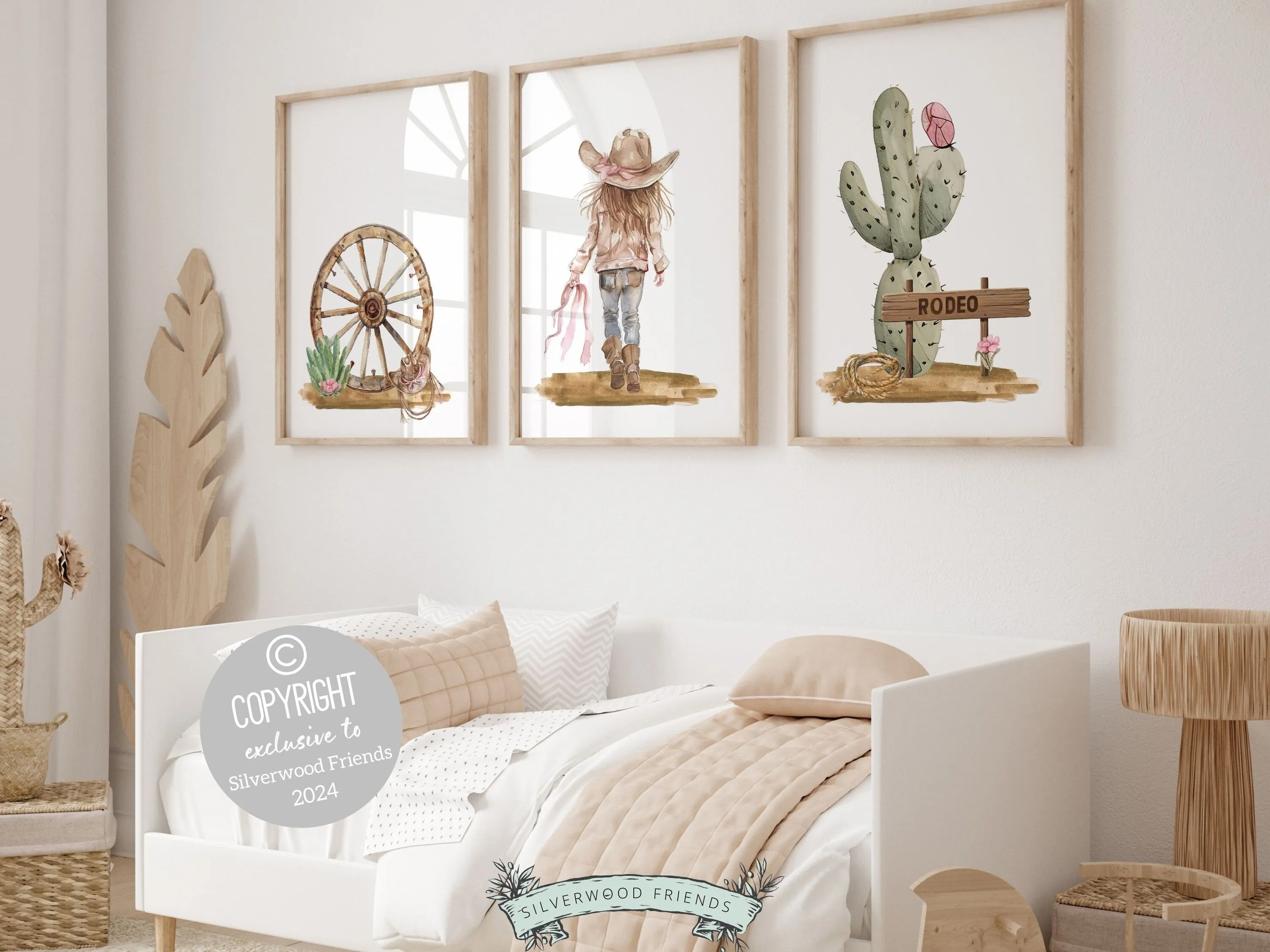 Cowgirl Nursery Prints - Set 5