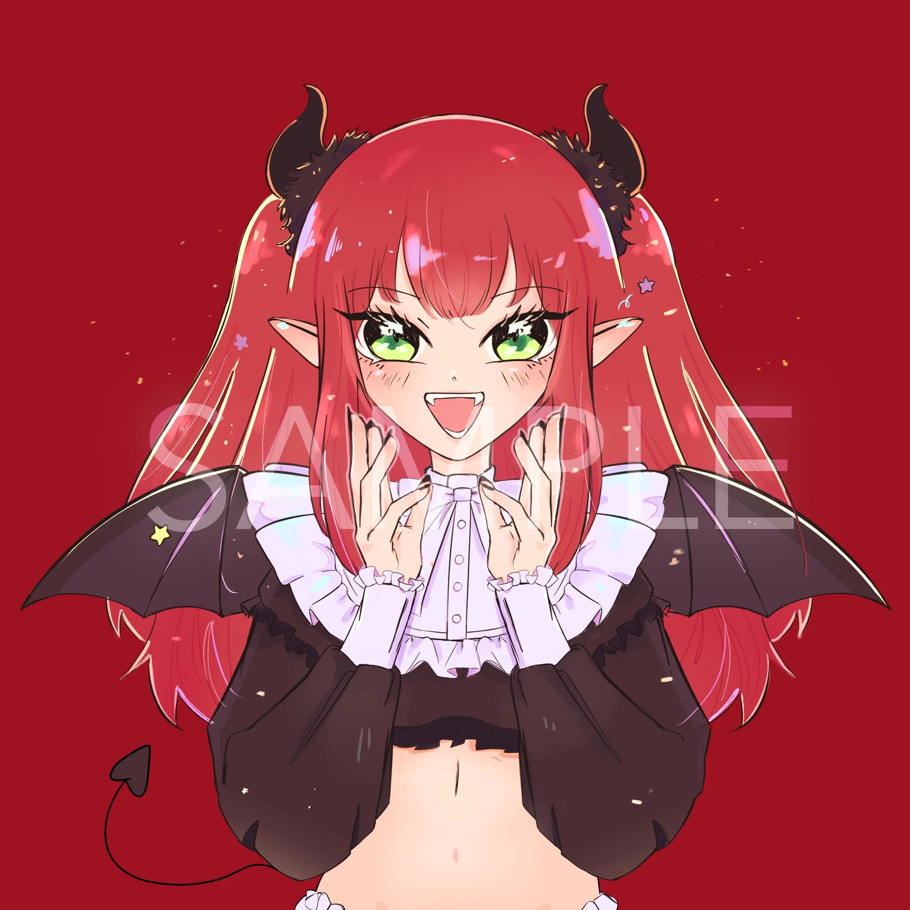 devil girl print