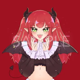 devil girl print