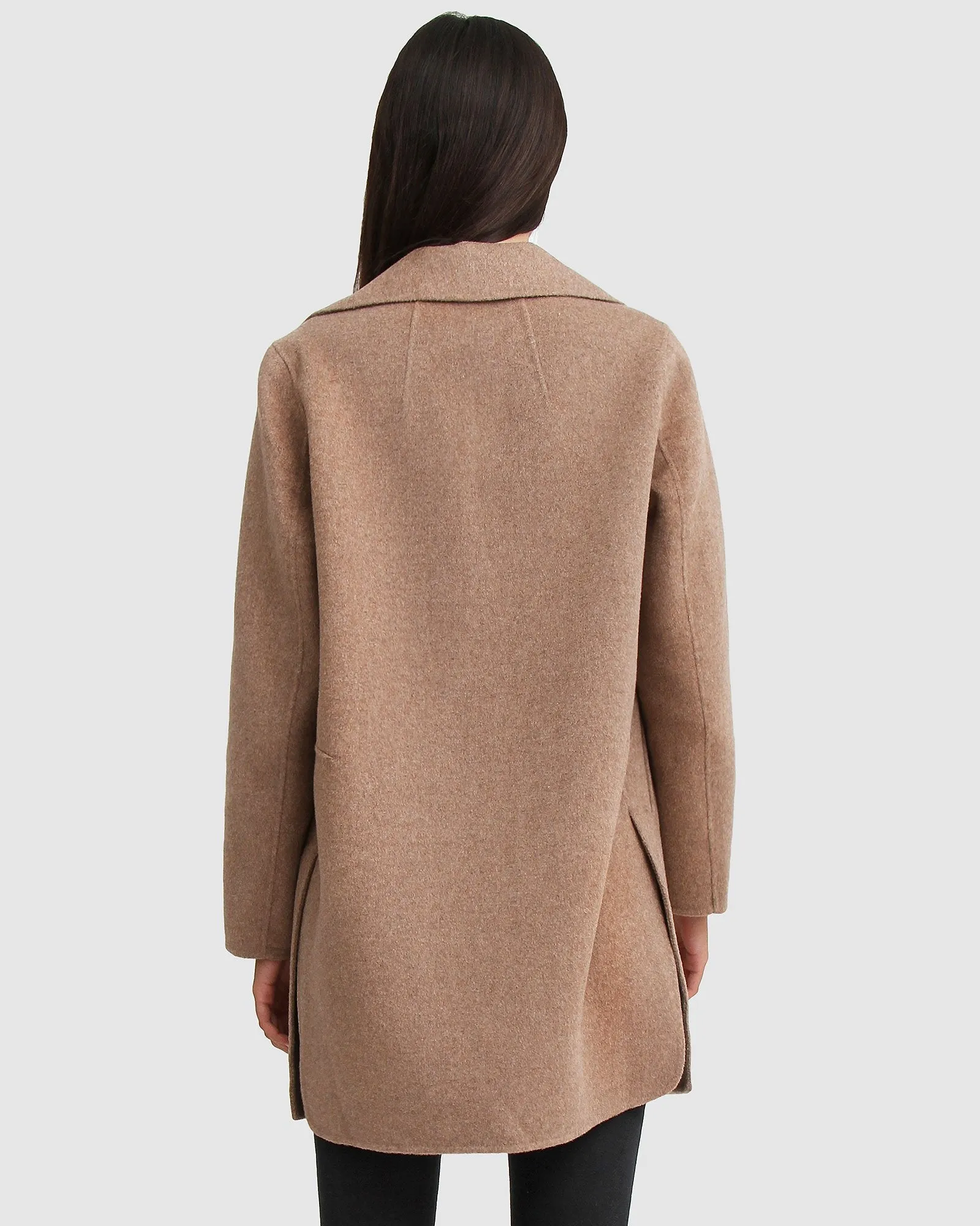 Ex-Boyfriend Wool Blend Oversized Jacket - Oat