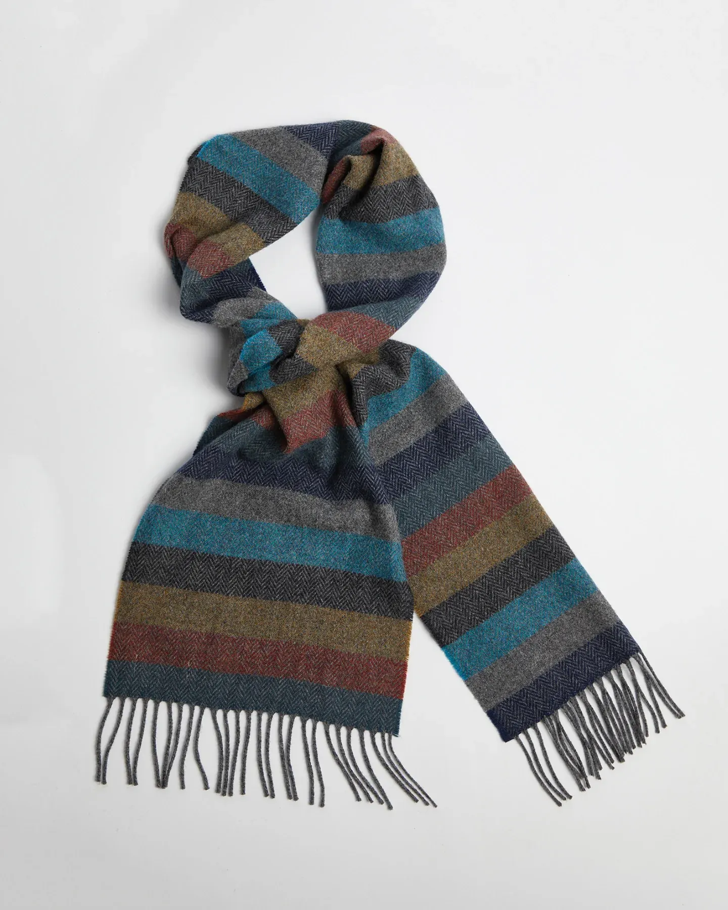 Foxford Armada Stripe Lambswool Scarf